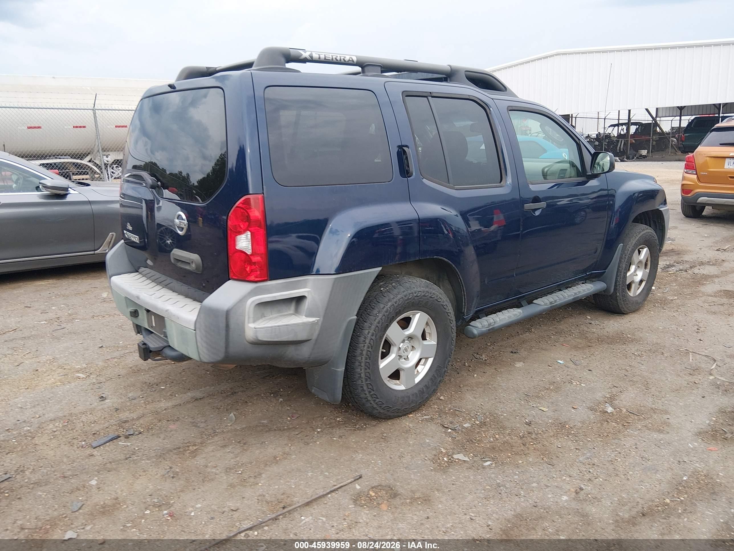 2008 Nissan Xterra S Blue vin: 5N1AN08U68C521386