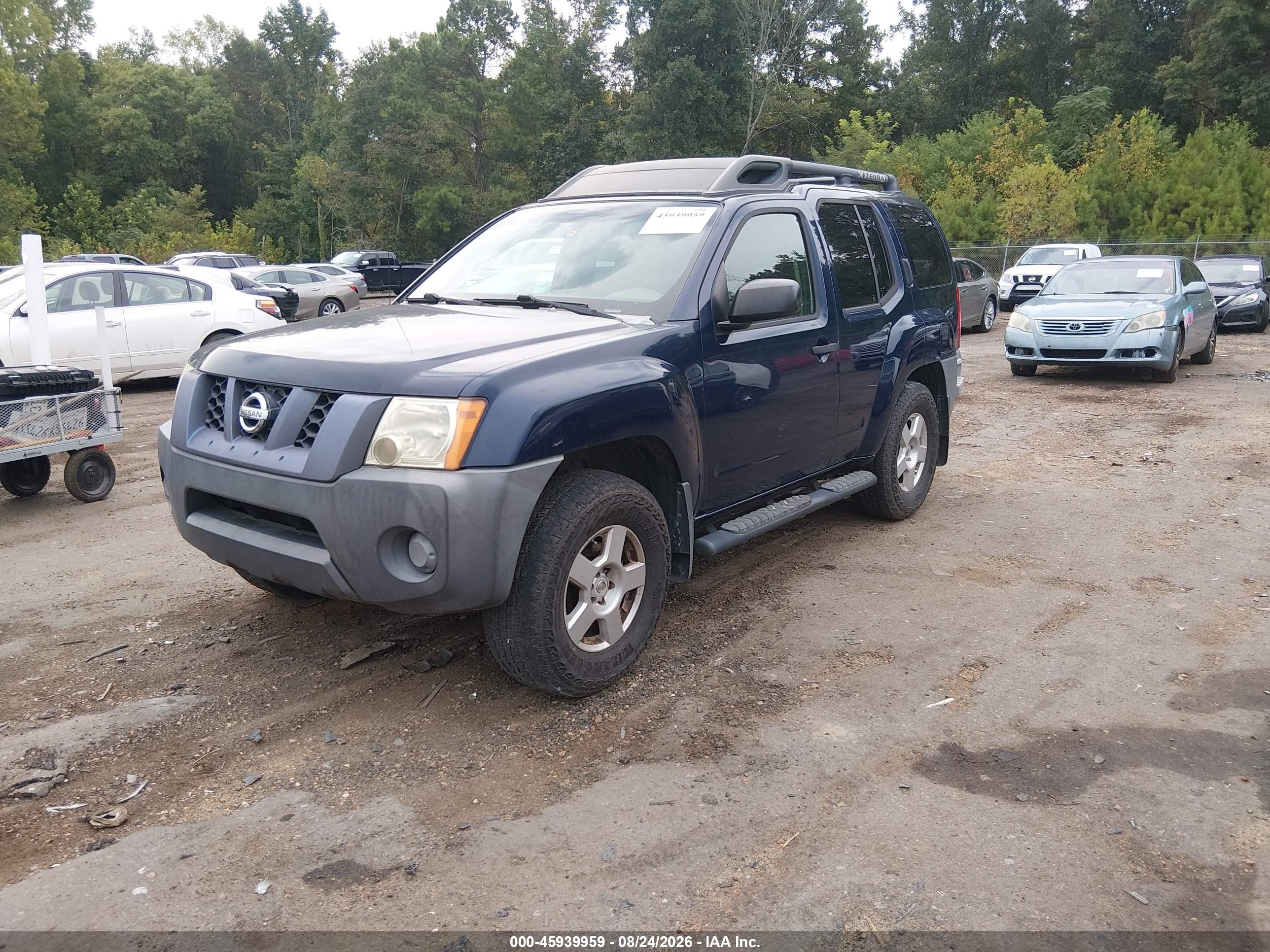 2008 Nissan Xterra S Blue vin: 5N1AN08U68C521386