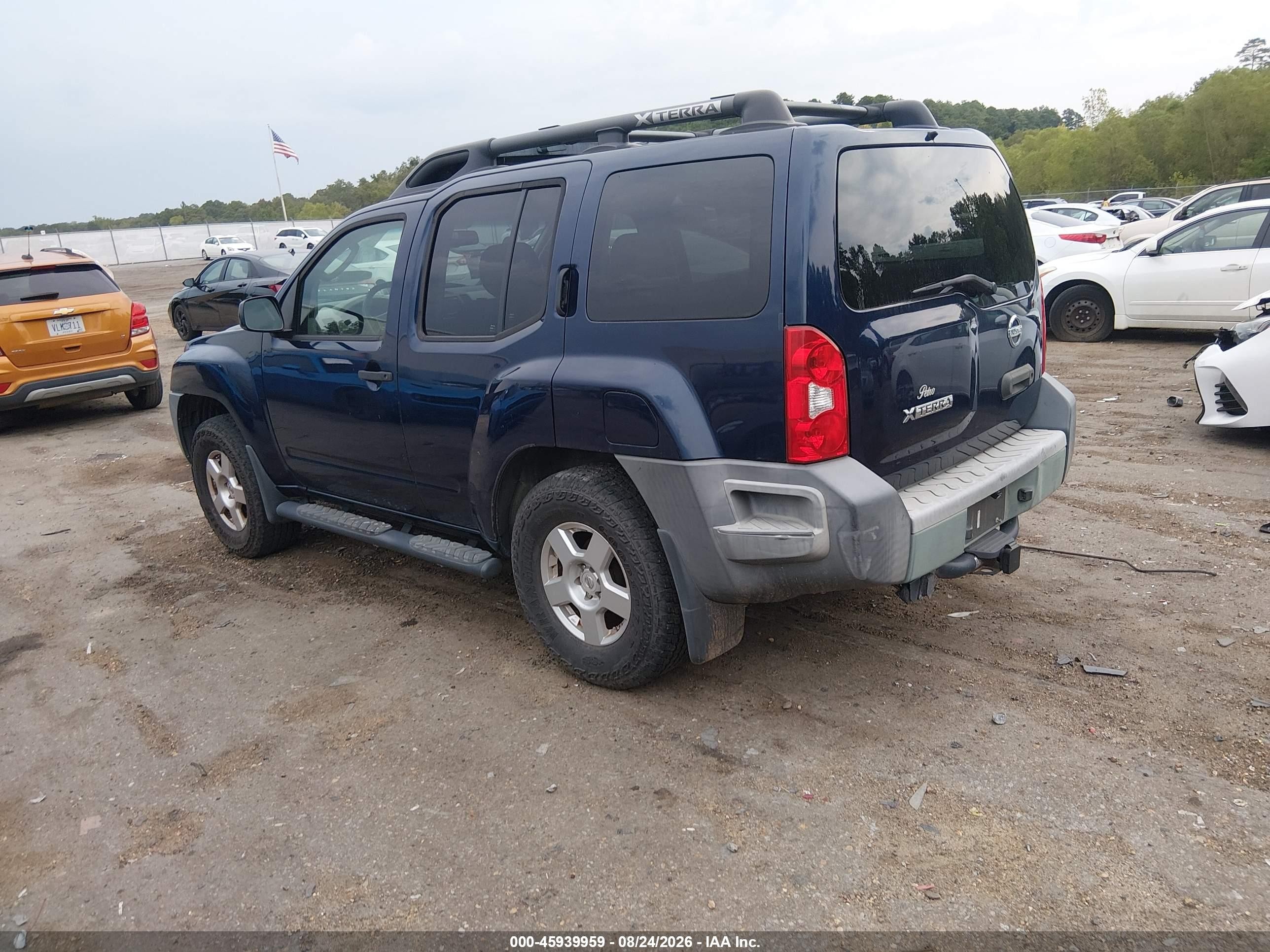 2008 Nissan Xterra S Blue vin: 5N1AN08U68C521386