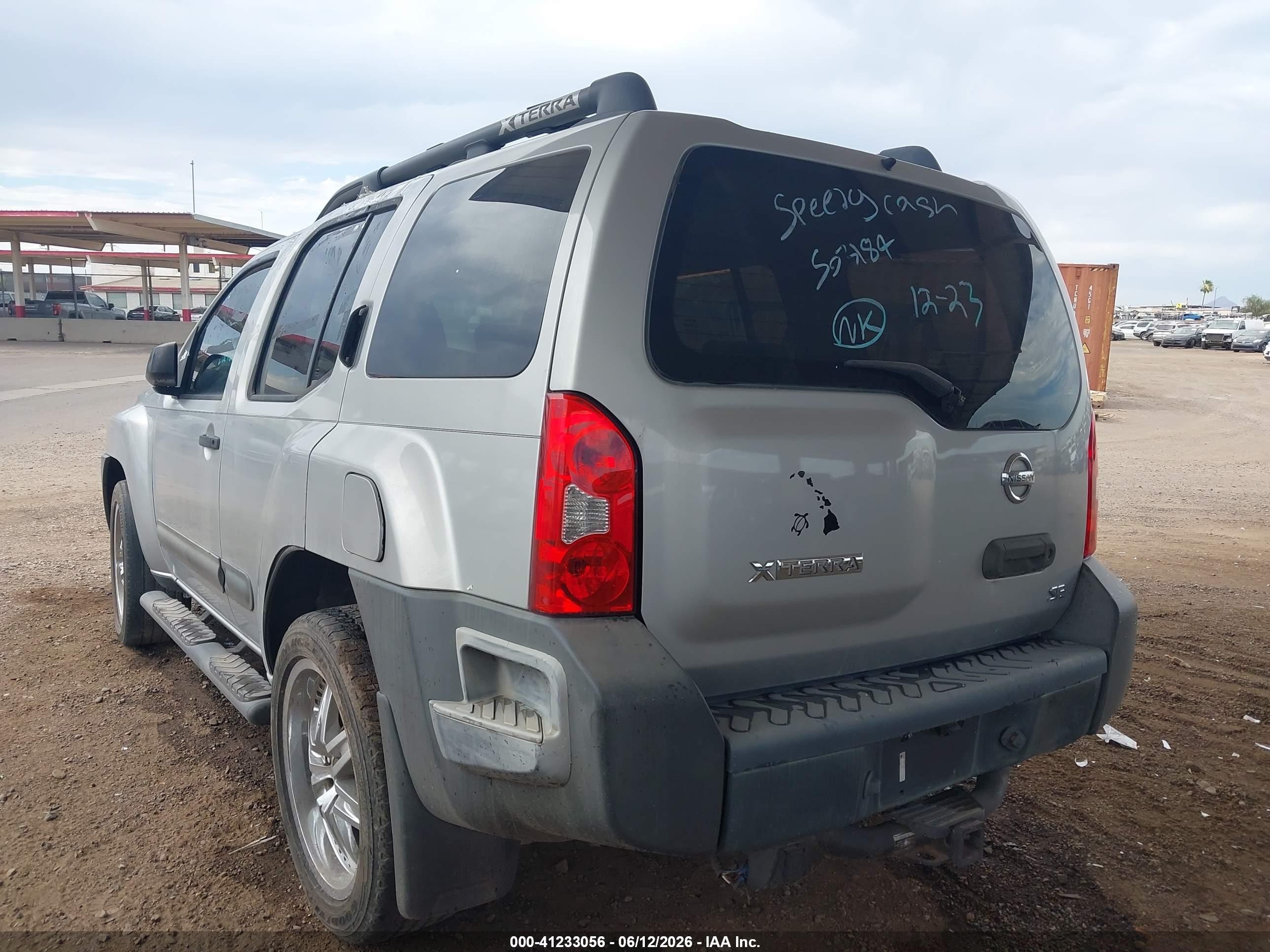 2006 Nissan Xterra Se Silver vin: 5N1AN08U76C503184