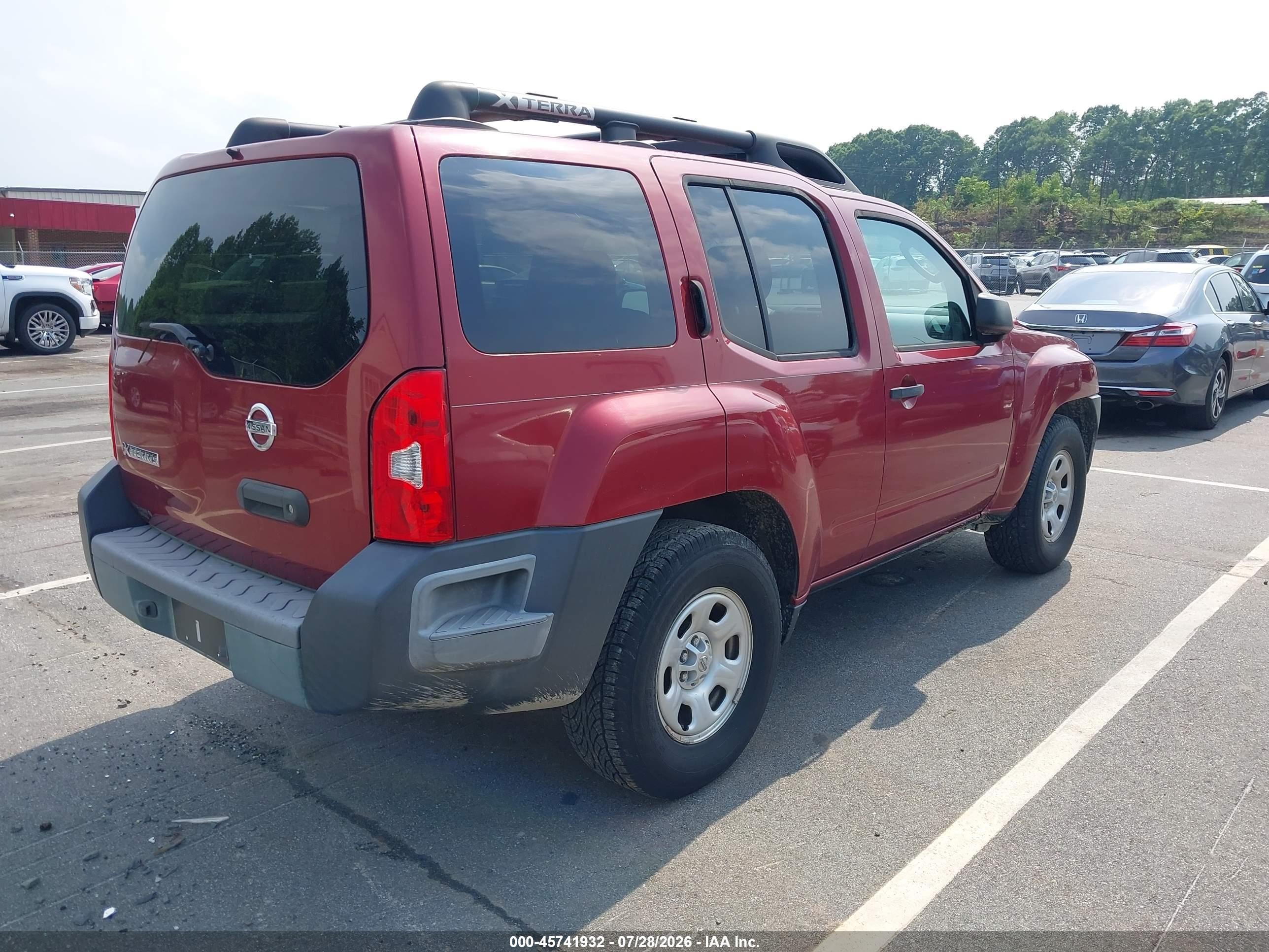 2006 Nissan Xterra X Красный vin: 5N1AN08U76C524438