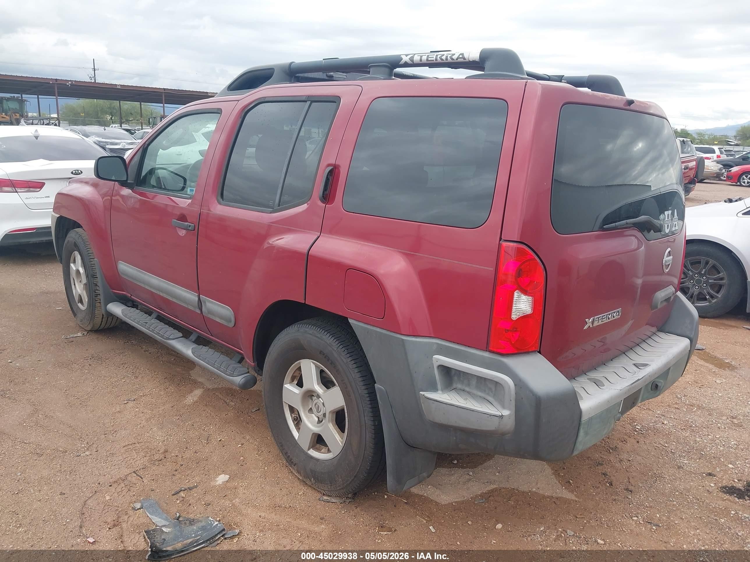 2006 Nissan Xterra S Maroon vin: 5N1AN08U76C550893