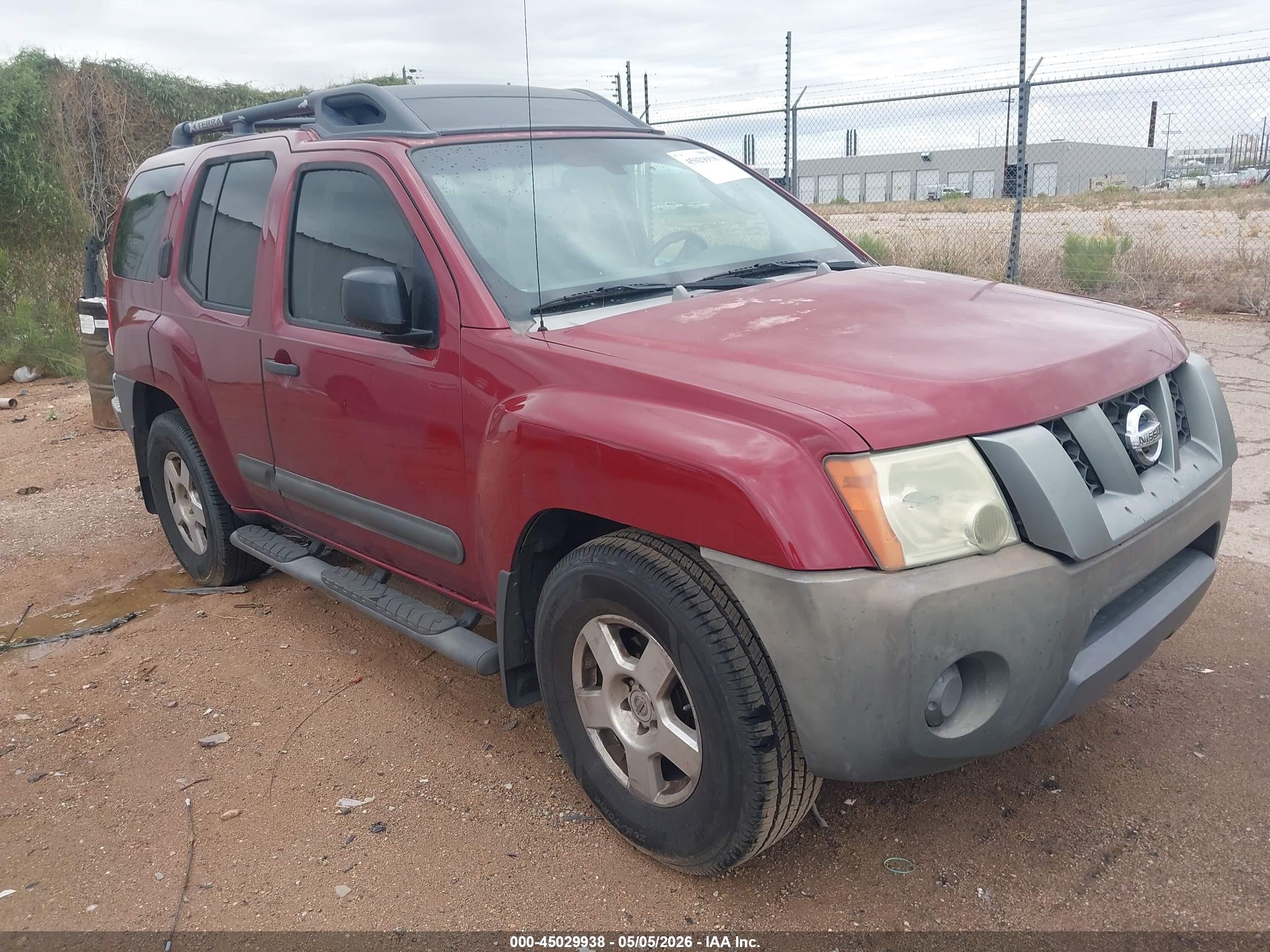 2006 Nissan Xterra S Maroon vin: 5N1AN08U76C550893