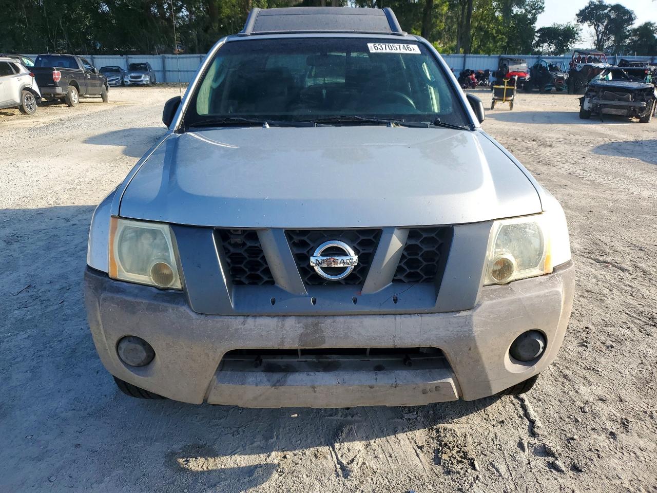 2008 Nissan Xterra X Silver vin: 5N1AN08U78C522076