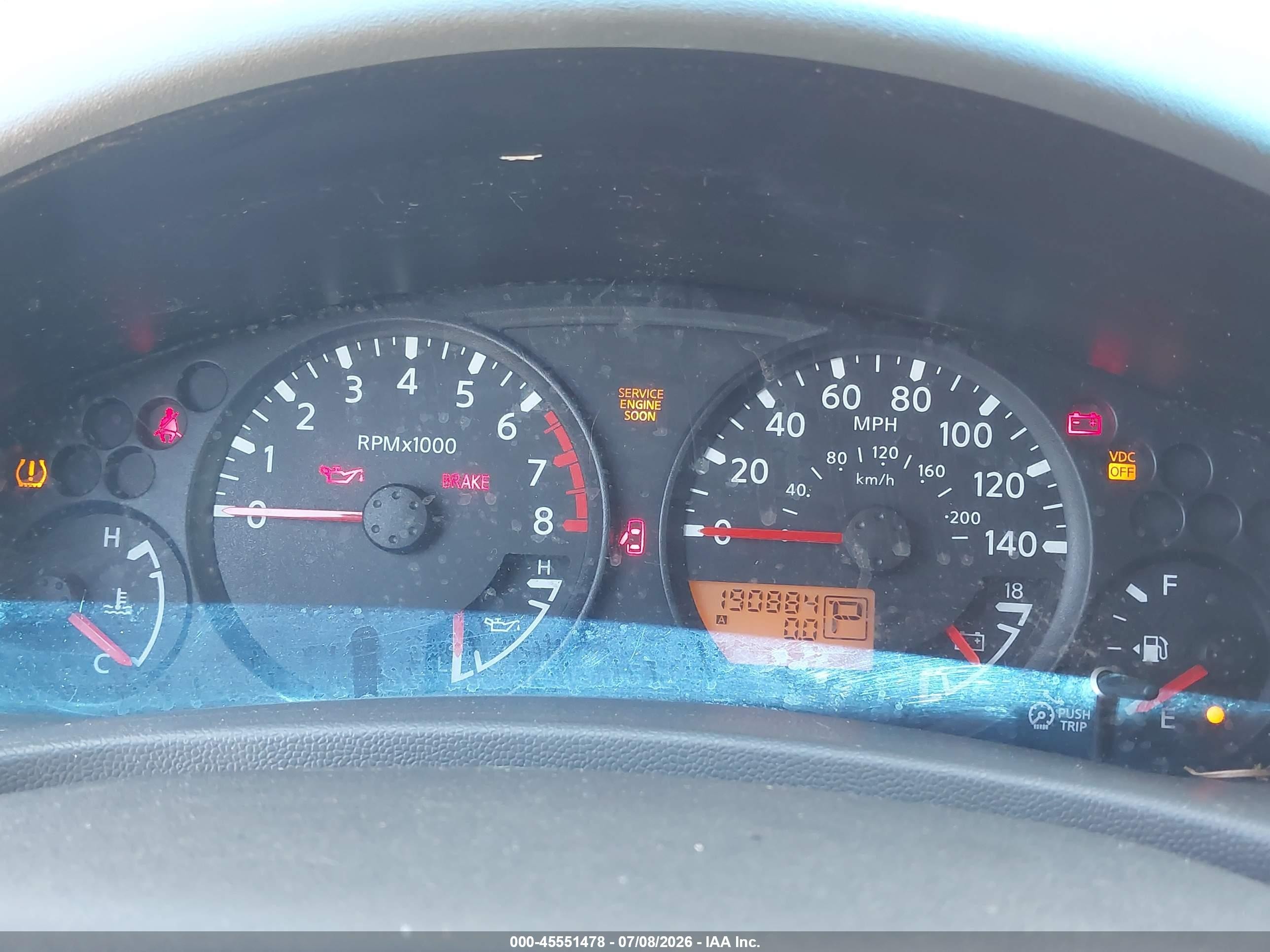 2006 Nissan Xterra S Red vin: 5N1AN08U86C542995