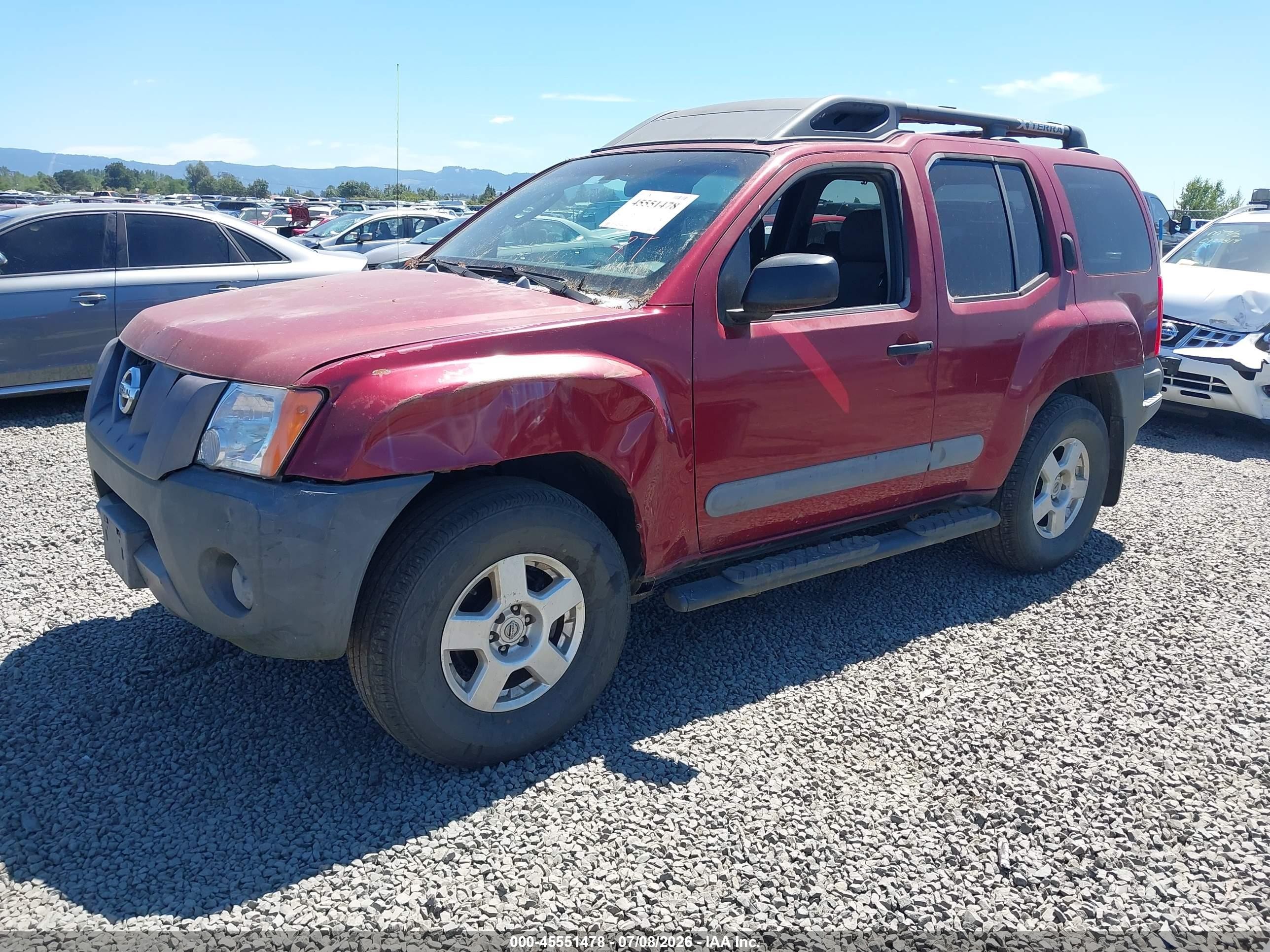 2006 Nissan Xterra S Red vin: 5N1AN08U86C542995