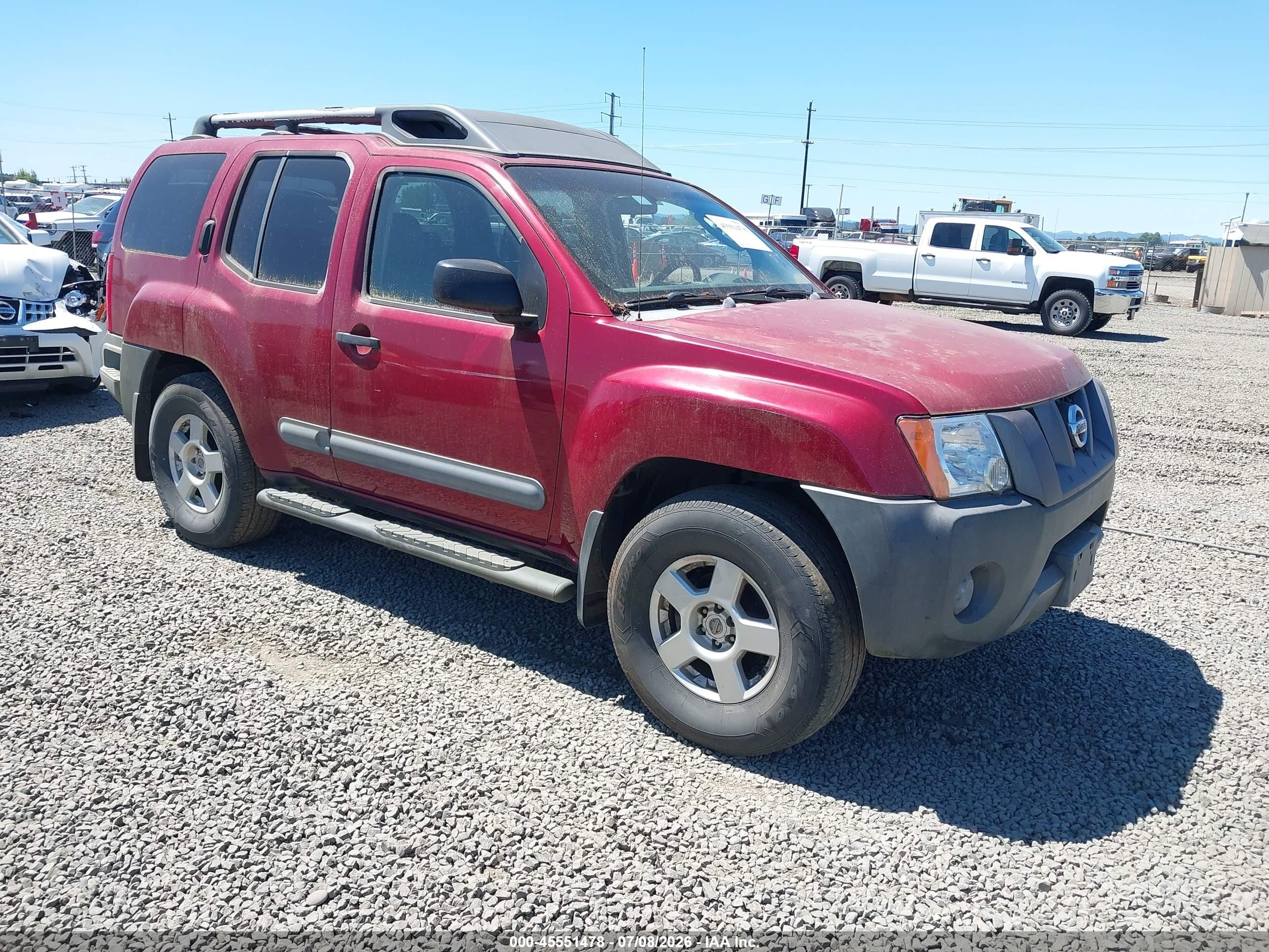 2006 Nissan Xterra S Red vin: 5N1AN08U86C542995