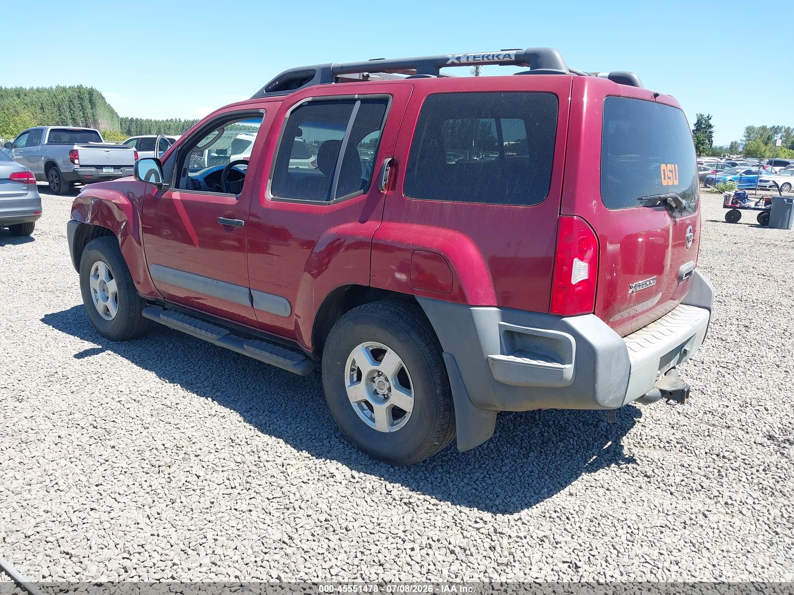 2006 Nissan Xterra S Red vin: 5N1AN08U86C542995