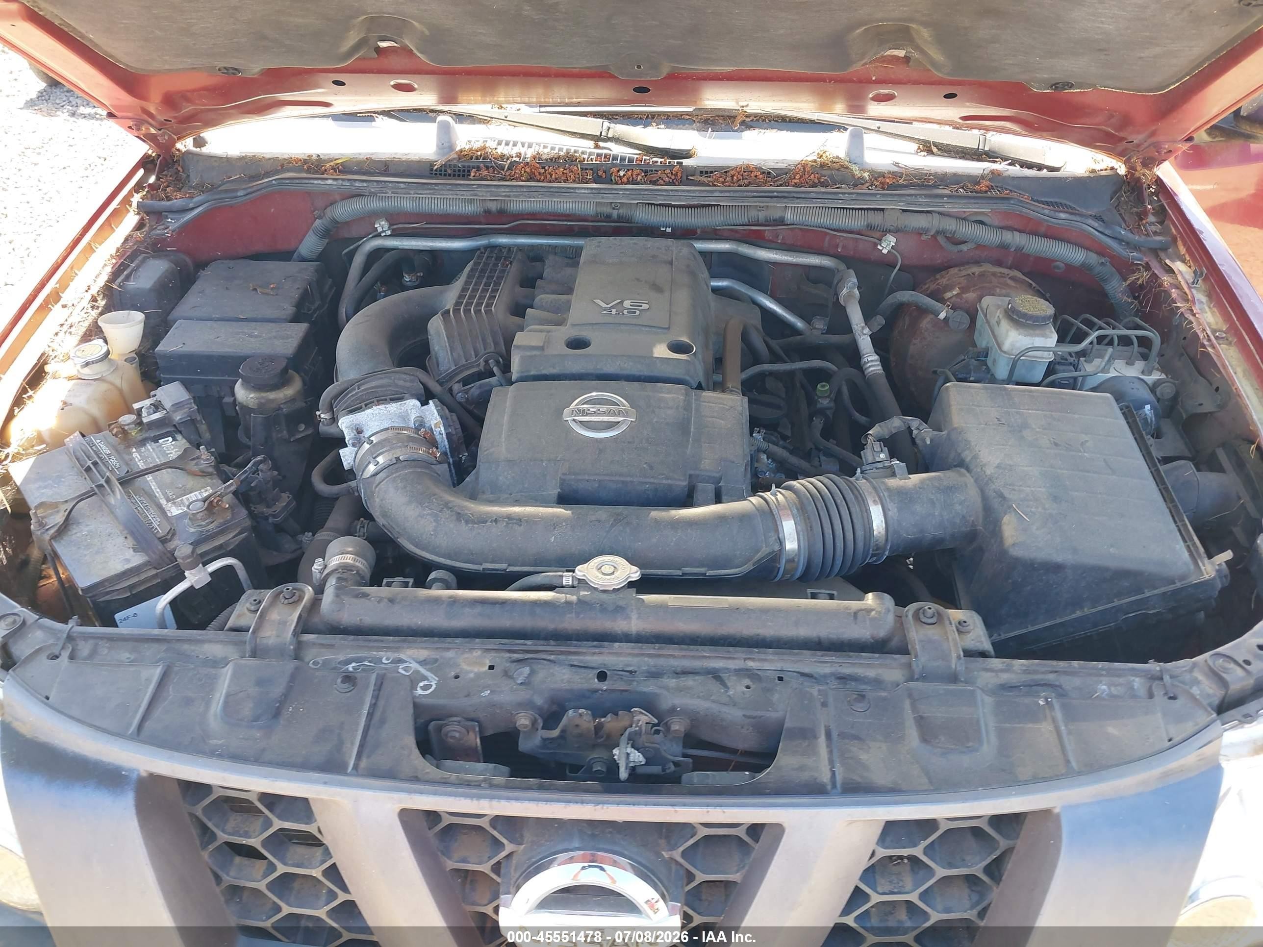 2006 Nissan Xterra S Red vin: 5N1AN08U86C542995