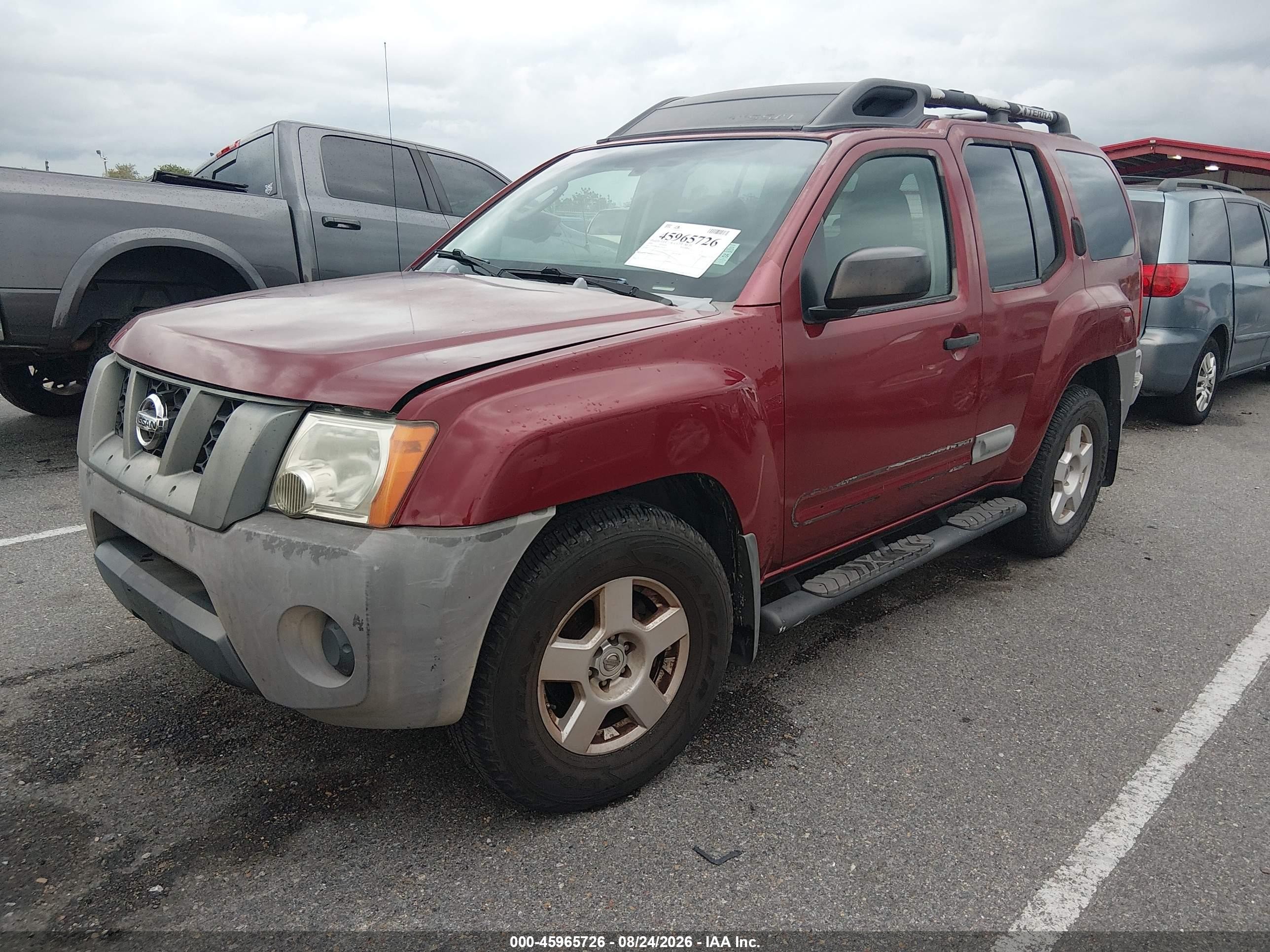 2006 Nissan Xterra S Burgundy vin: 5N1AN08U86C554659