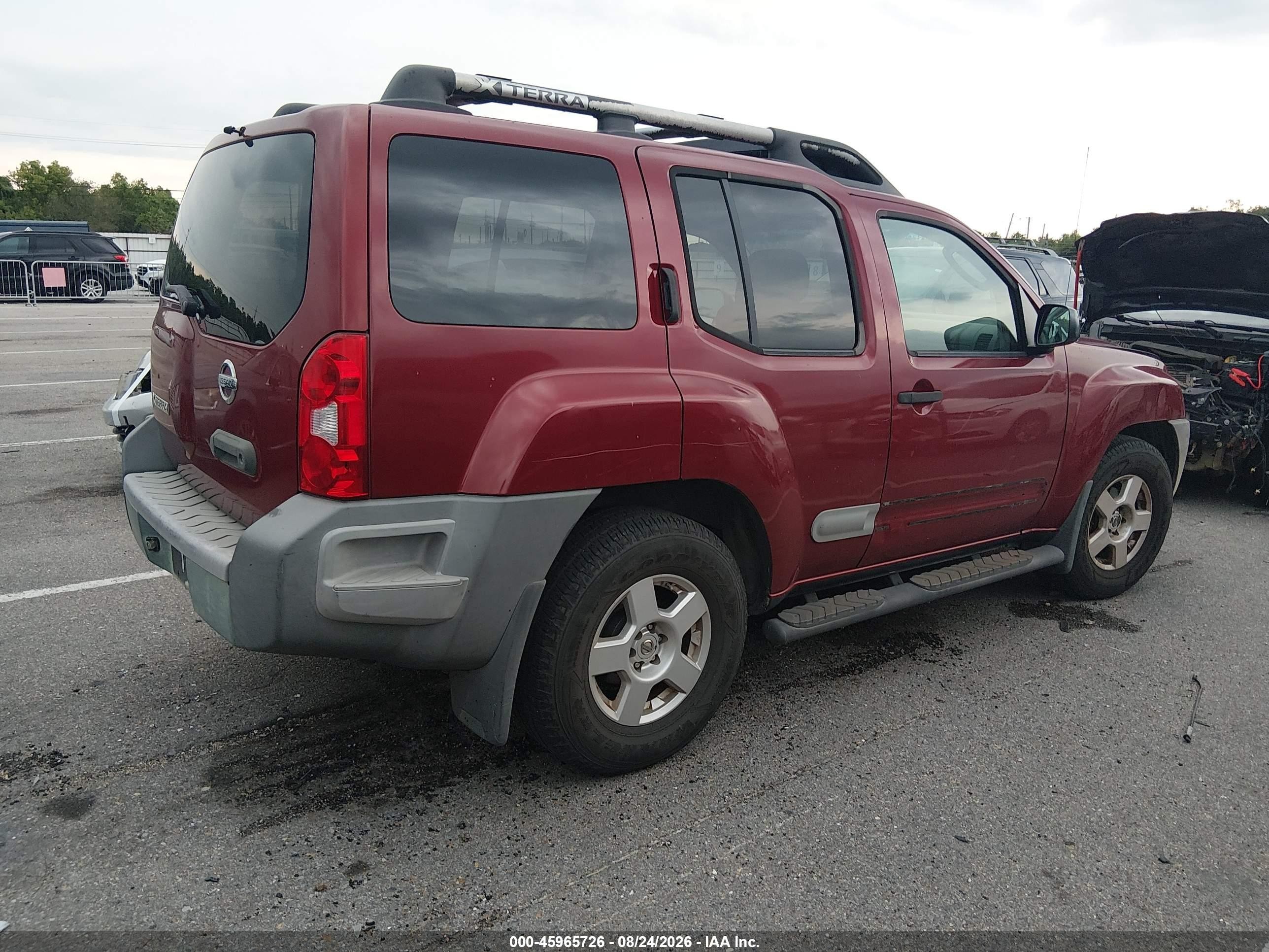 2006 Nissan Xterra S Burgundy vin: 5N1AN08U86C554659