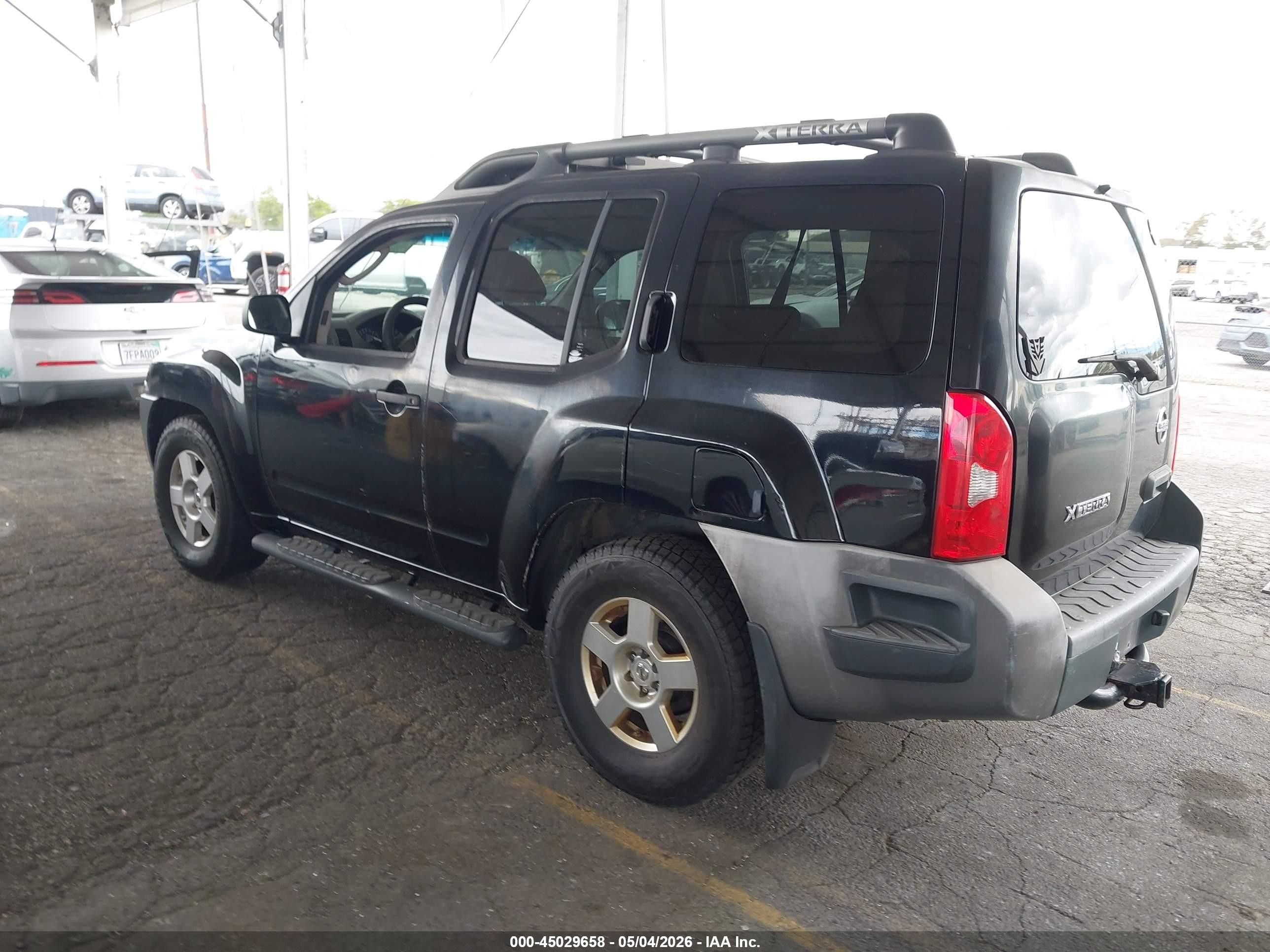 2008 Nissan Xterra S Black vin: 5N1AN08U88C528985