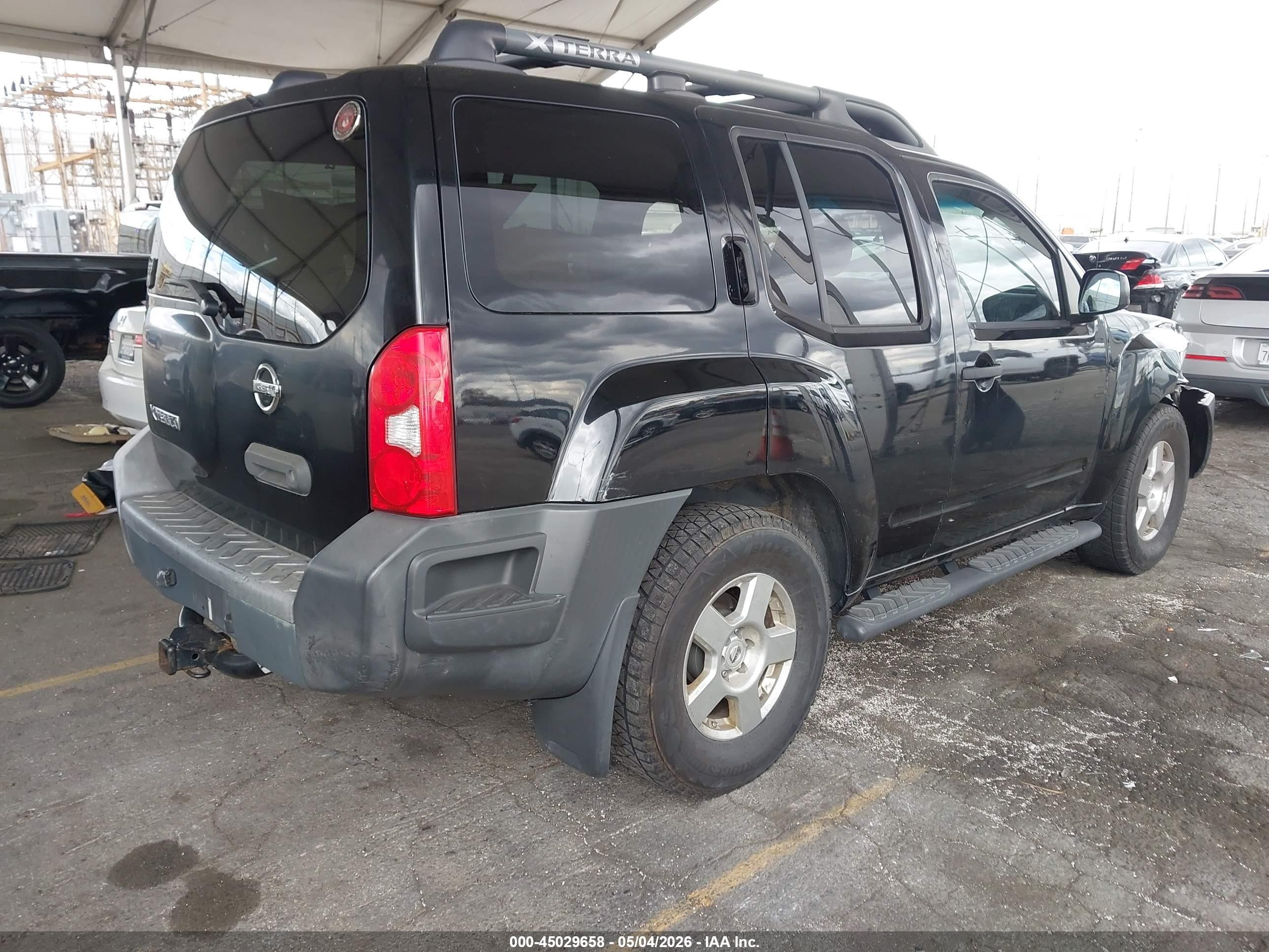 2008 Nissan Xterra S Black vin: 5N1AN08U88C528985