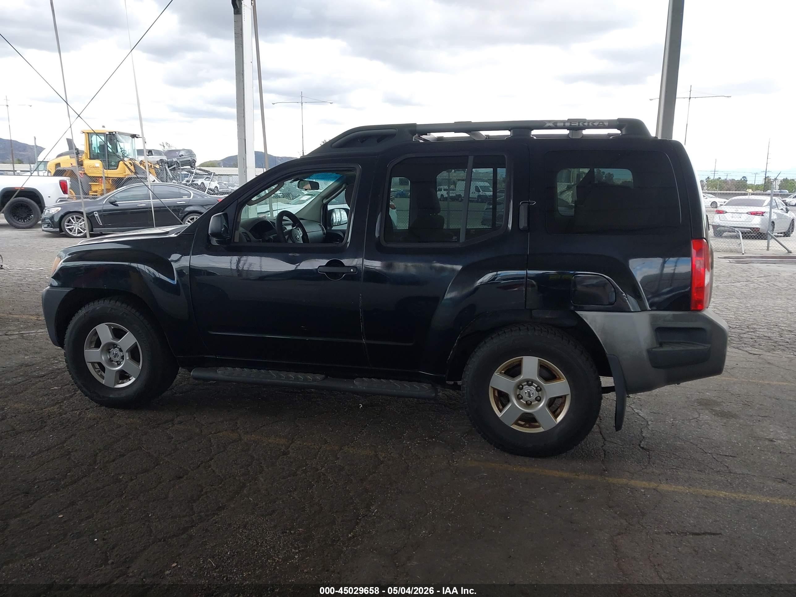 2008 Nissan Xterra S Black vin: 5N1AN08U88C528985