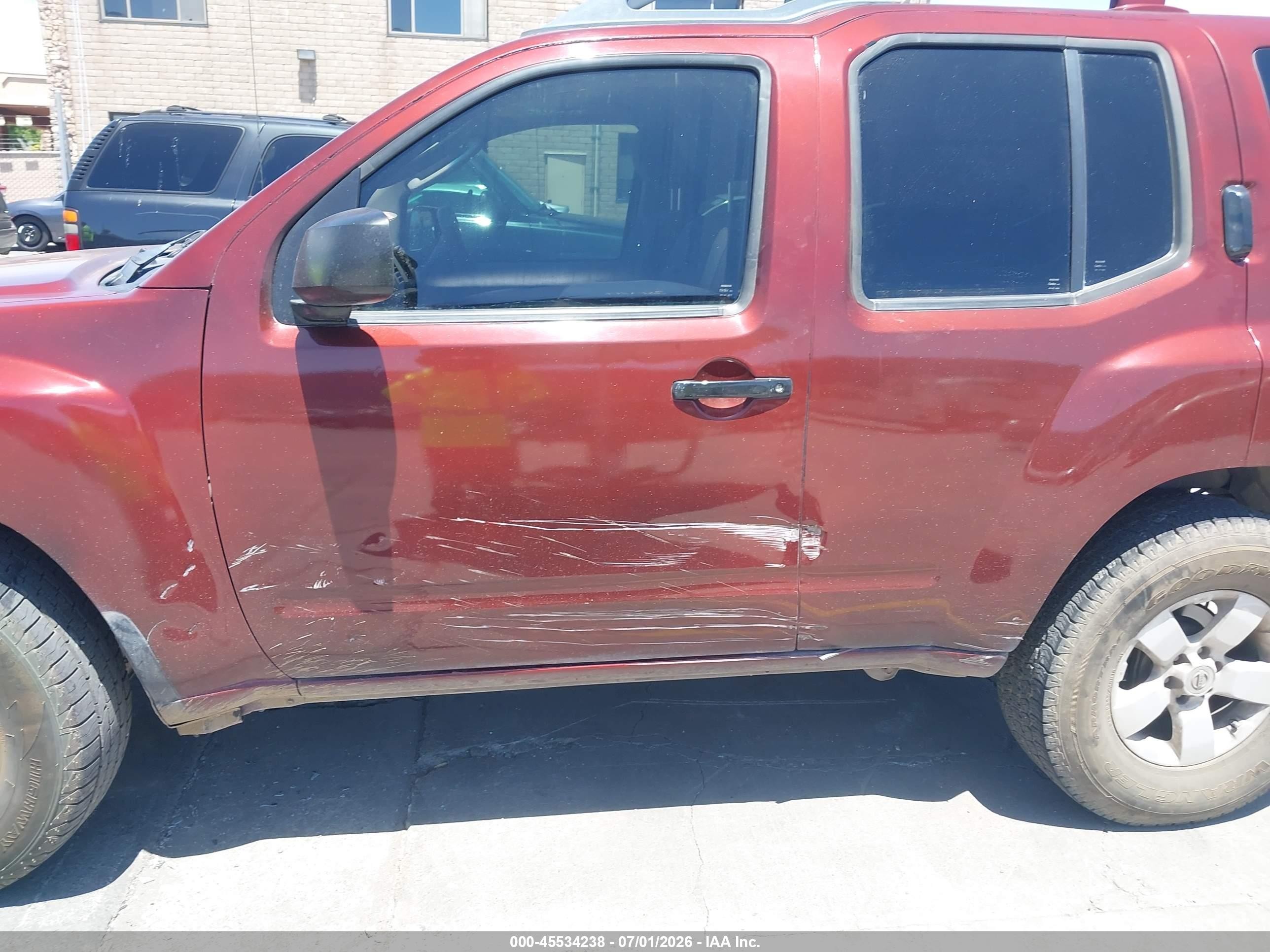 2009 Nissan Xterra S Red vin: 5N1AN08U89C504610