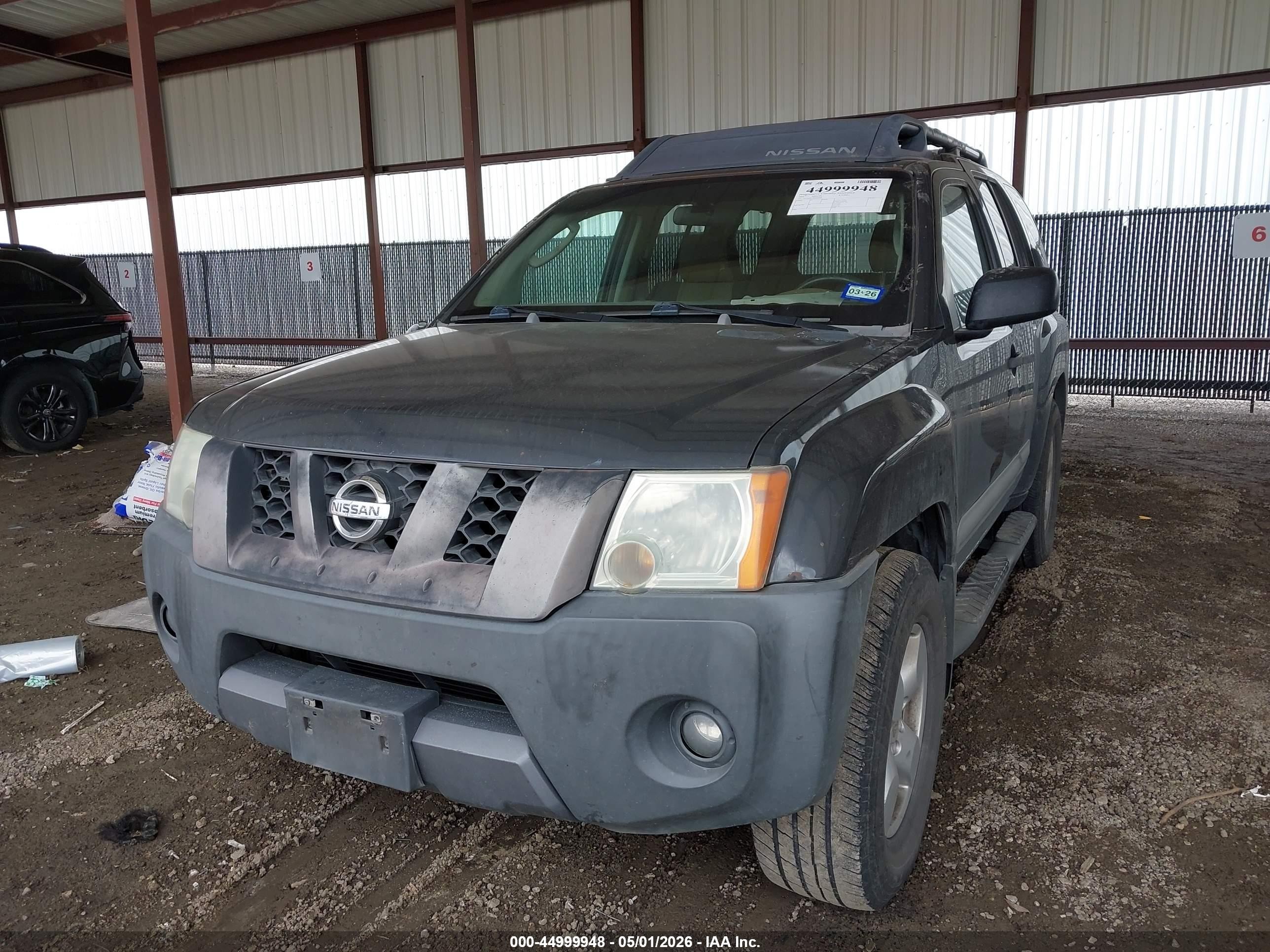 2005 Nissan Xterra Se Gray vin: 5N1AN08U95C620246