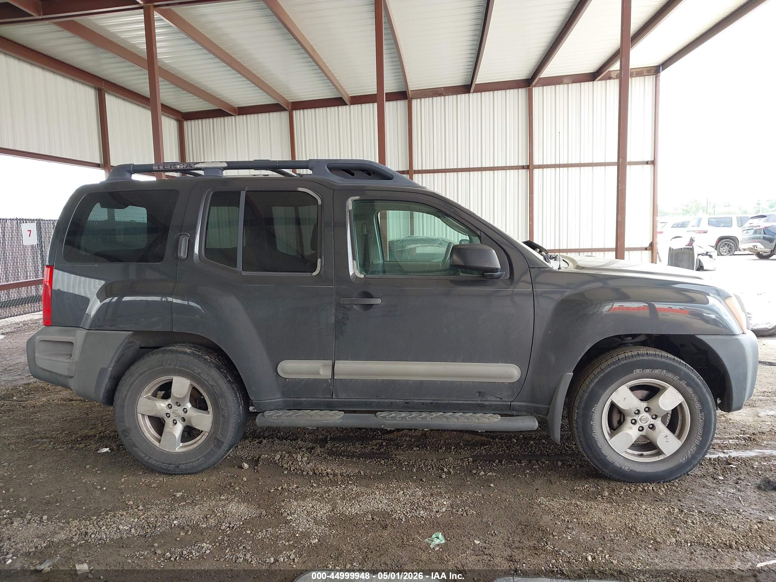 2005 Nissan Xterra Se Gray vin: 5N1AN08U95C620246