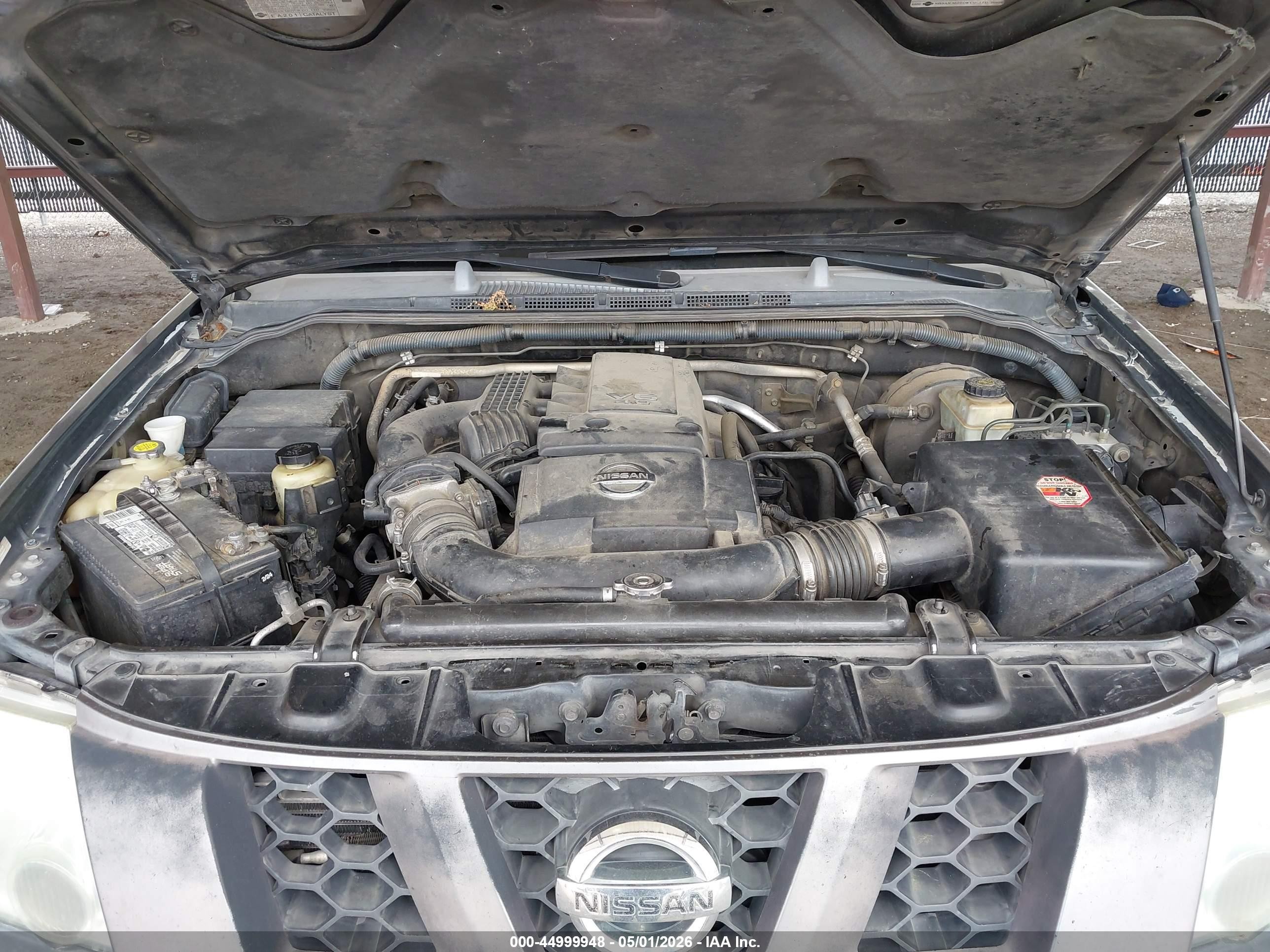 2005 Nissan Xterra Se Gray vin: 5N1AN08U95C620246
