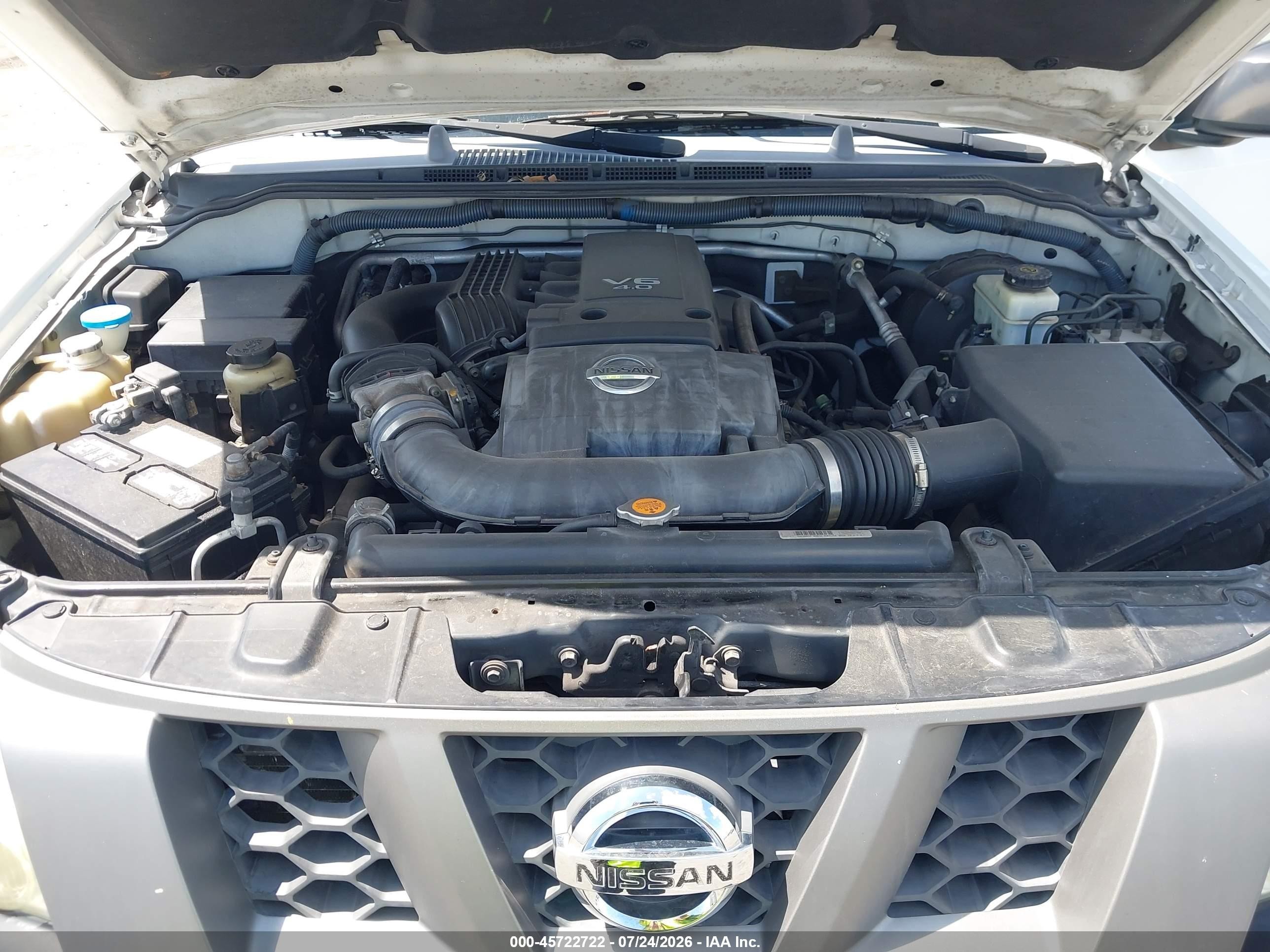 2005 Nissan Xterra S White vin: 5N1AN08U95C628041