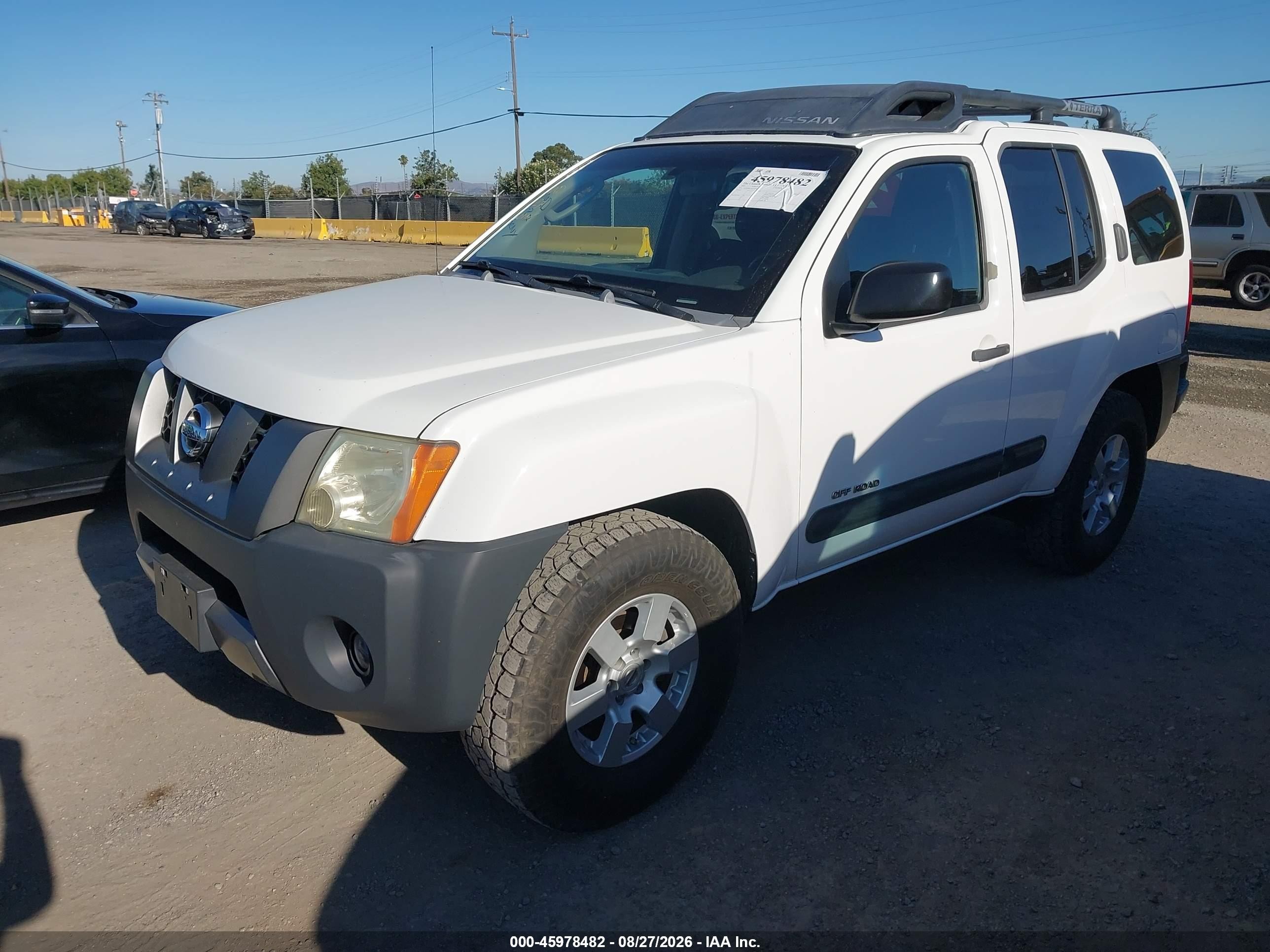 2005 Nissan Xterra Off Road White vin: 5N1AN08U95C650895