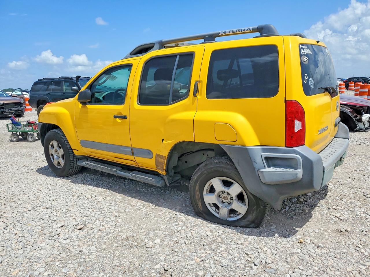 2007 Nissan Xterra X Желтый vin: 5N1AN08U97C544675