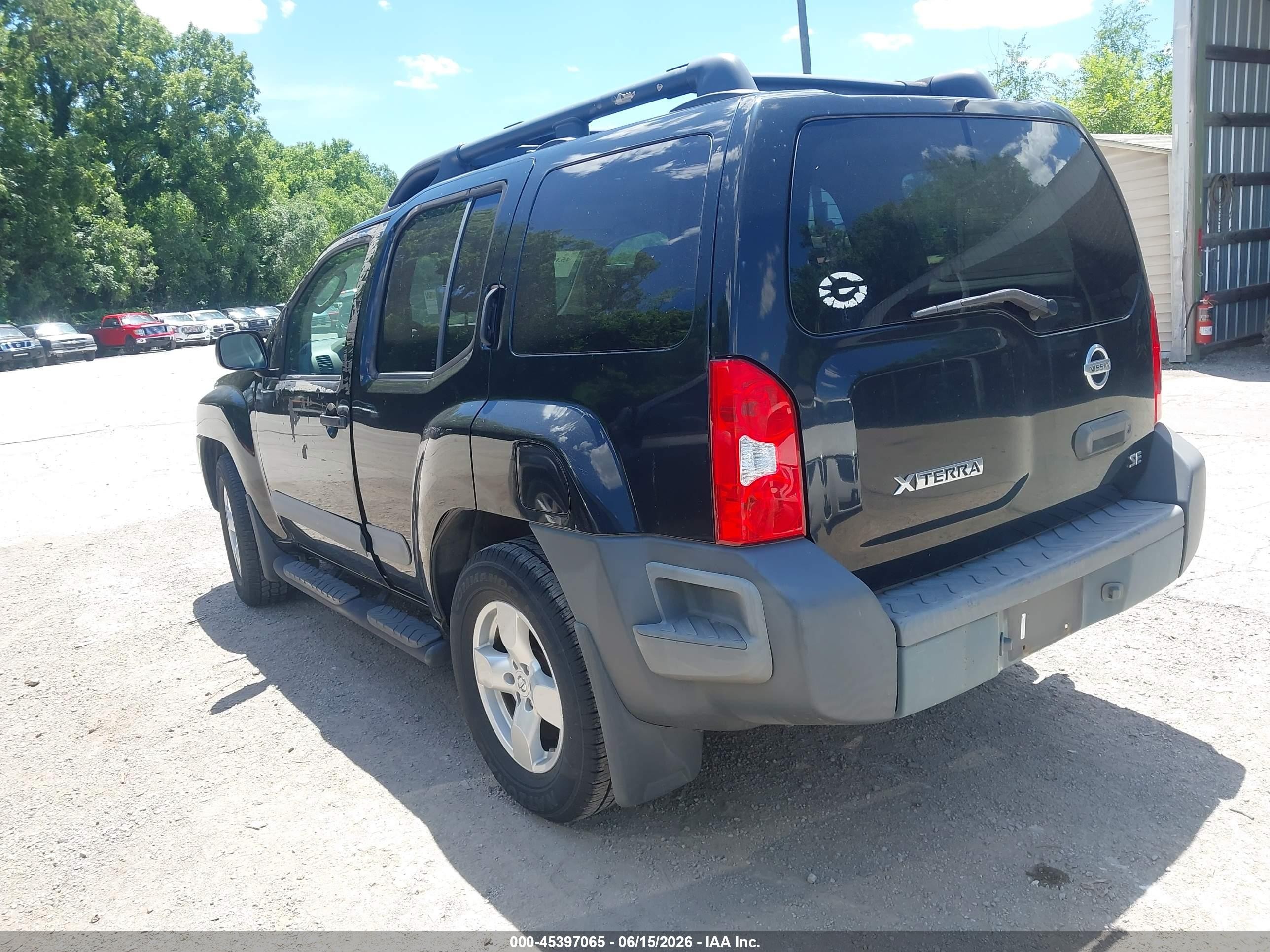 2005 Nissan Xterra Se Black vin: 5N1AN08UX5C608624