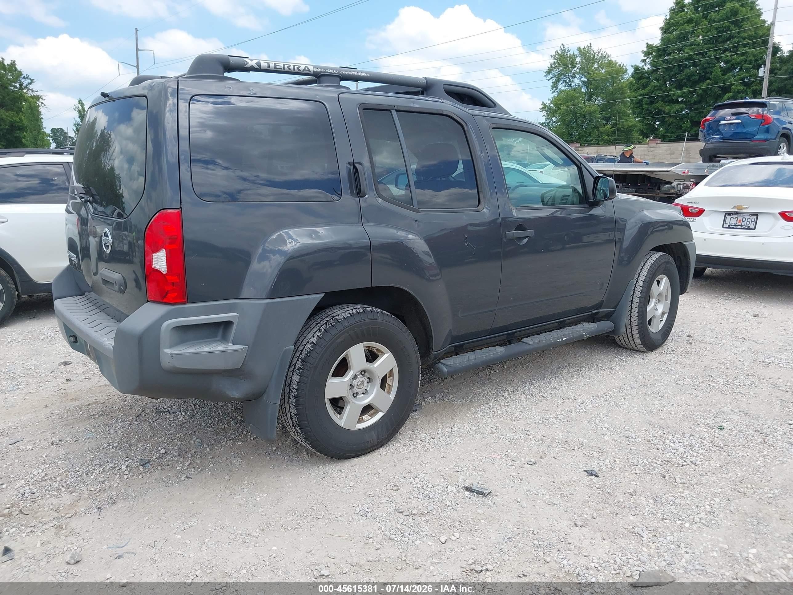 2008 Nissan Xterra S Gray vin: 5N1AN08UX8C508608