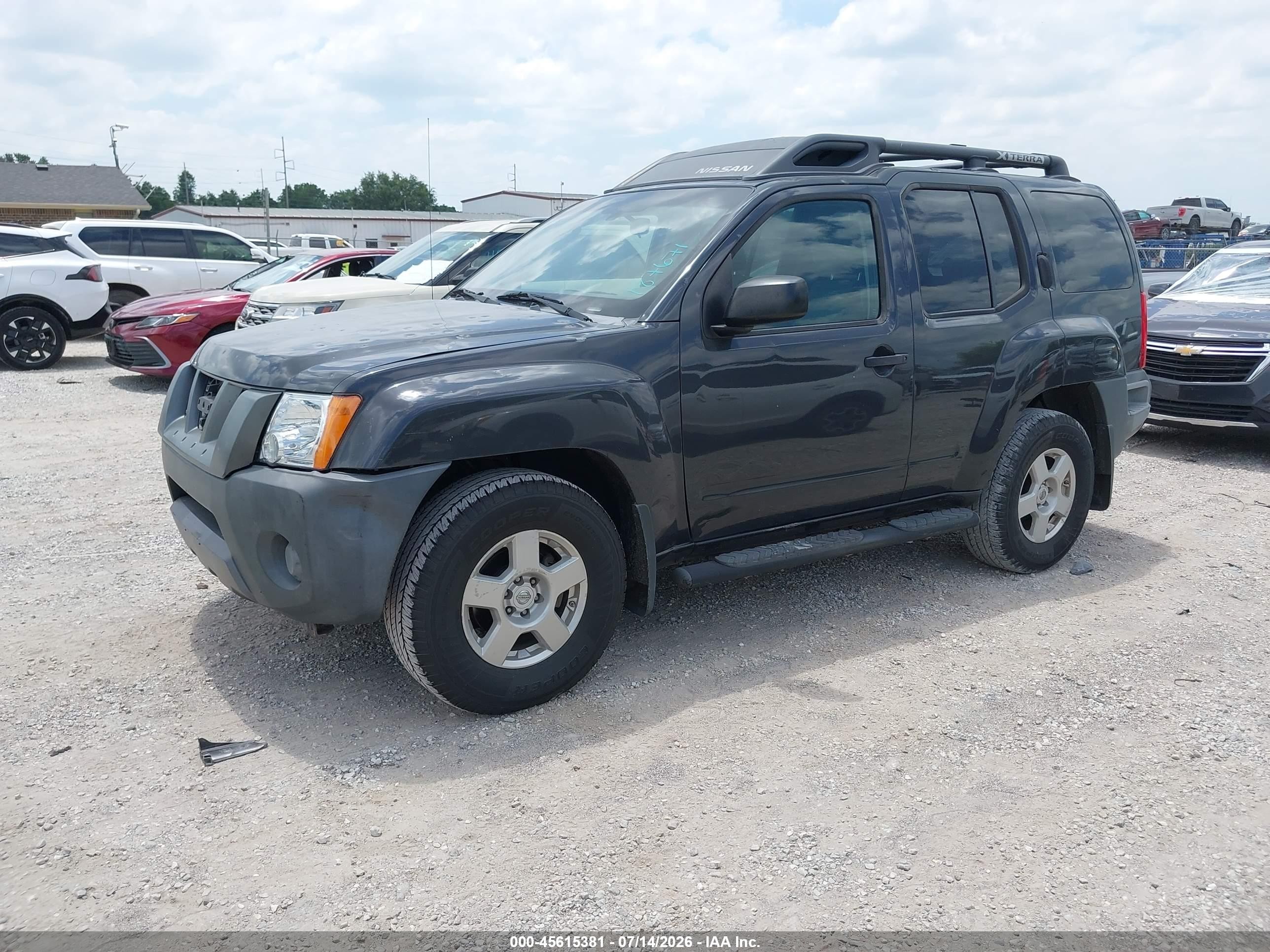 2008 Nissan Xterra S Gray vin: 5N1AN08UX8C508608