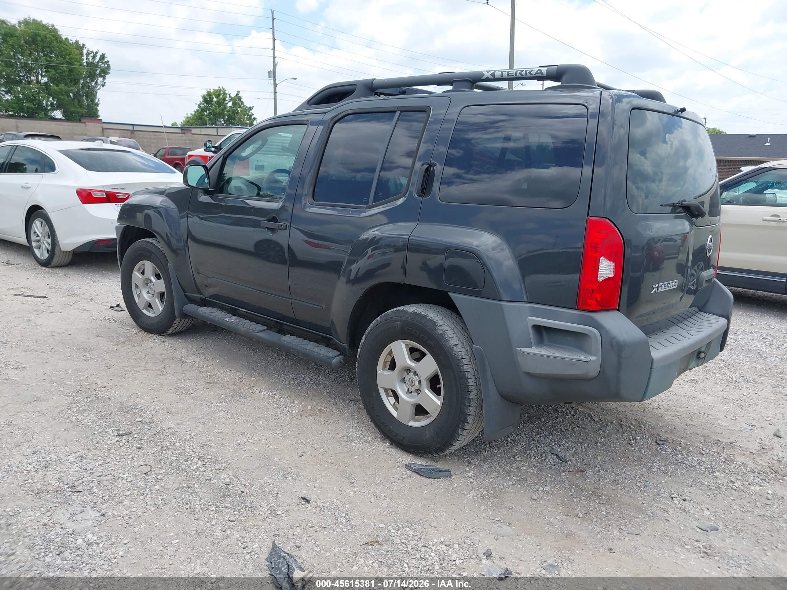 2008 Nissan Xterra S Gray vin: 5N1AN08UX8C508608