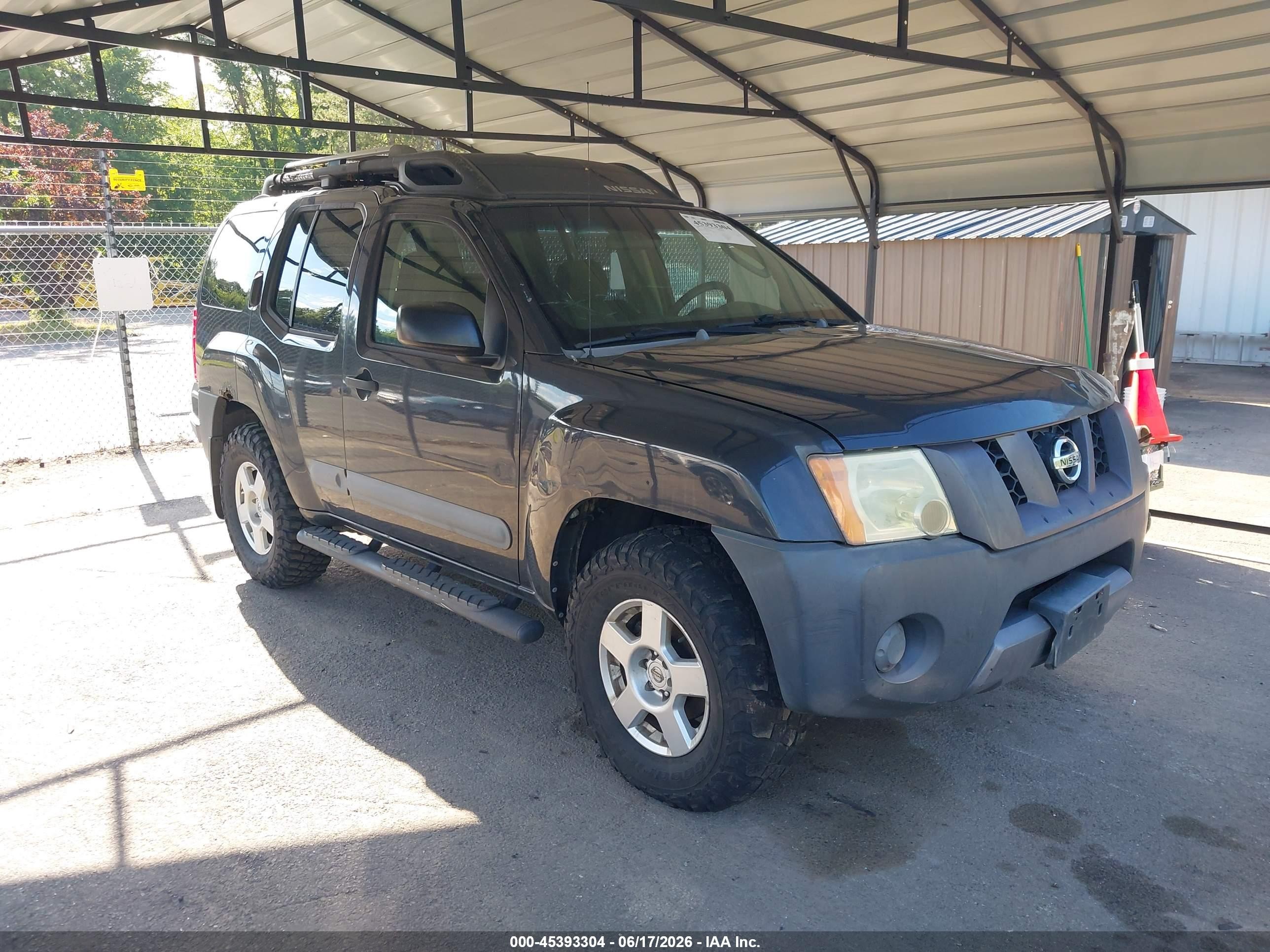 2006 Nissan Xterra S Gray vin: 5N1AN08W06C547805