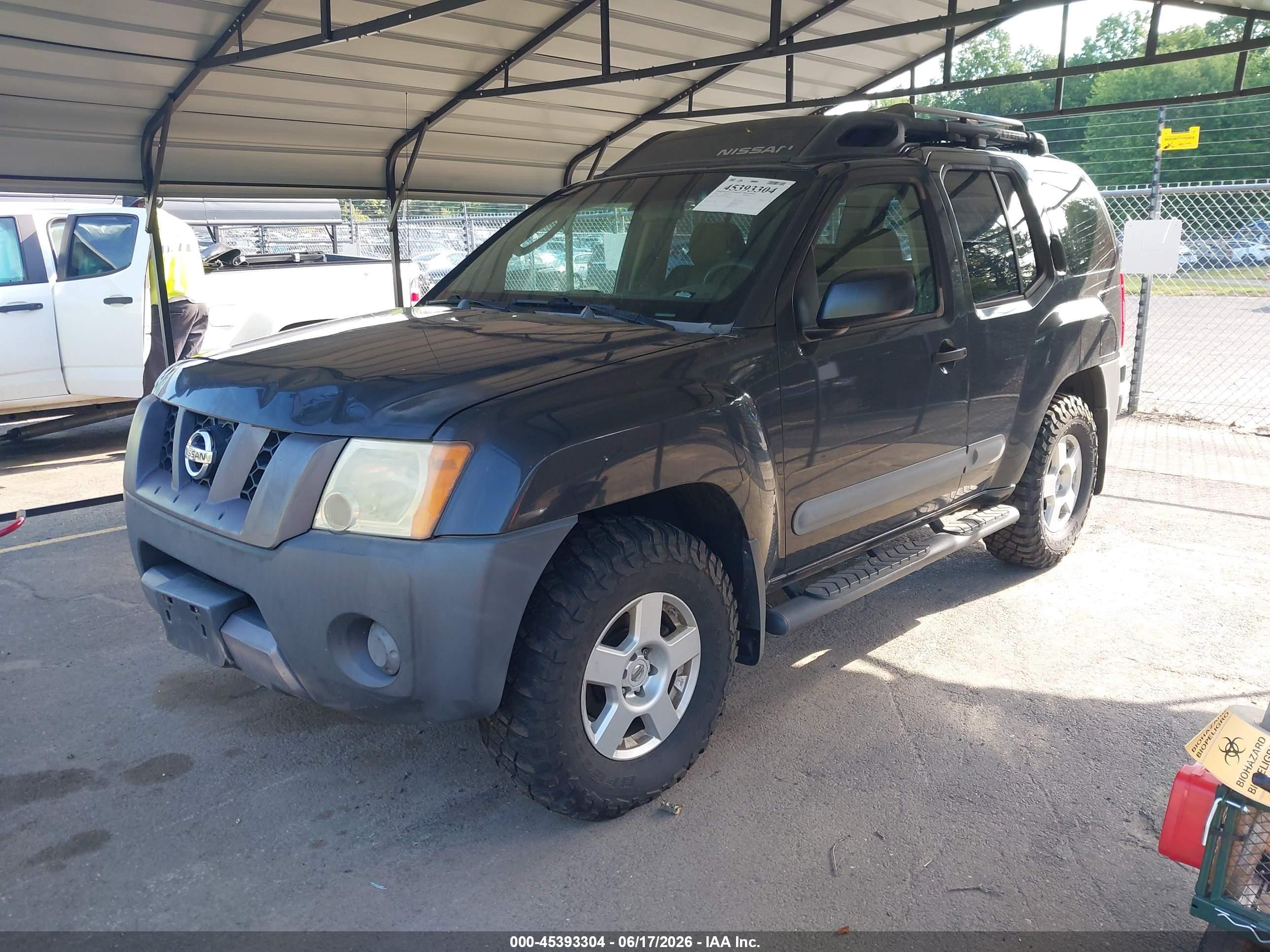 2006 Nissan Xterra S Gray vin: 5N1AN08W06C547805