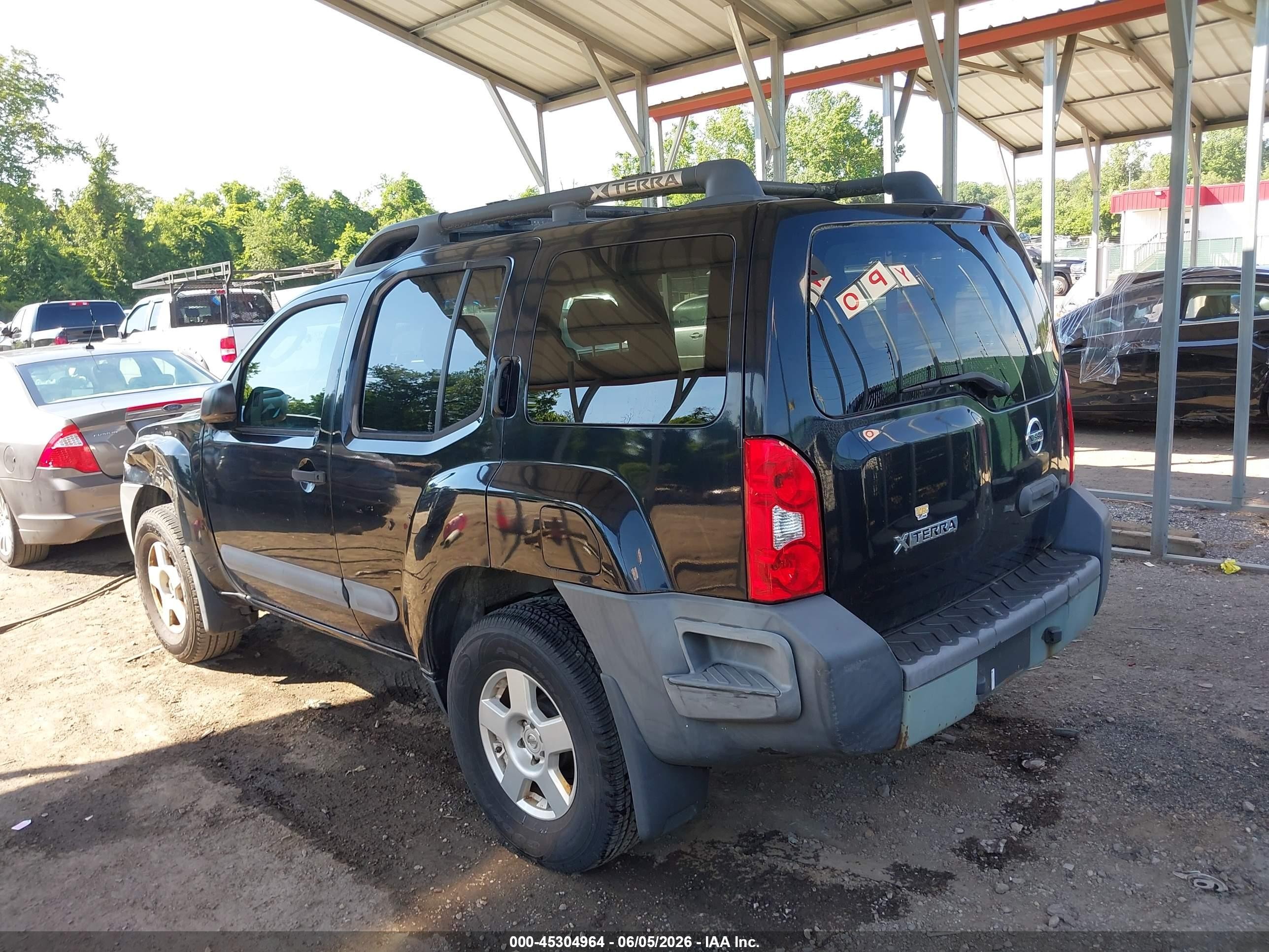 2006 Nissan Xterra S Black vin: 5N1AN08W06C554348
