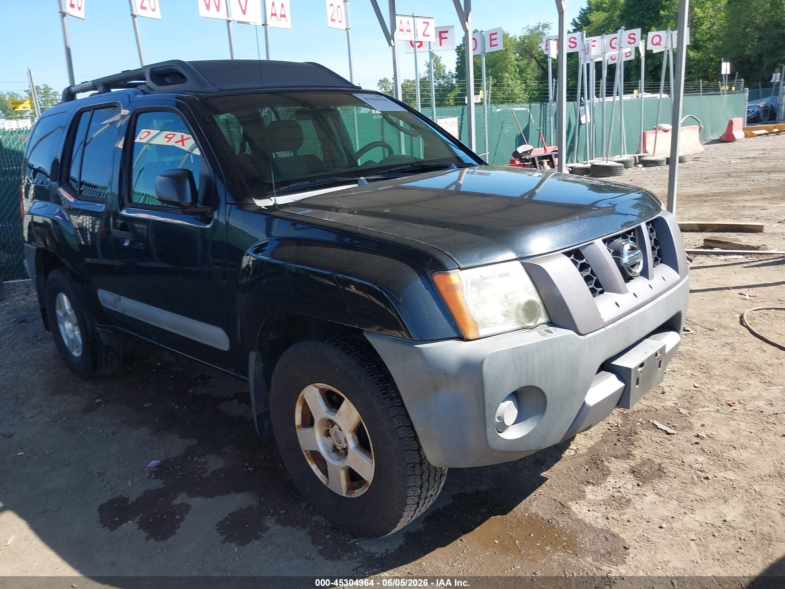 2006 Nissan Xterra S Black vin: 5N1AN08W06C554348