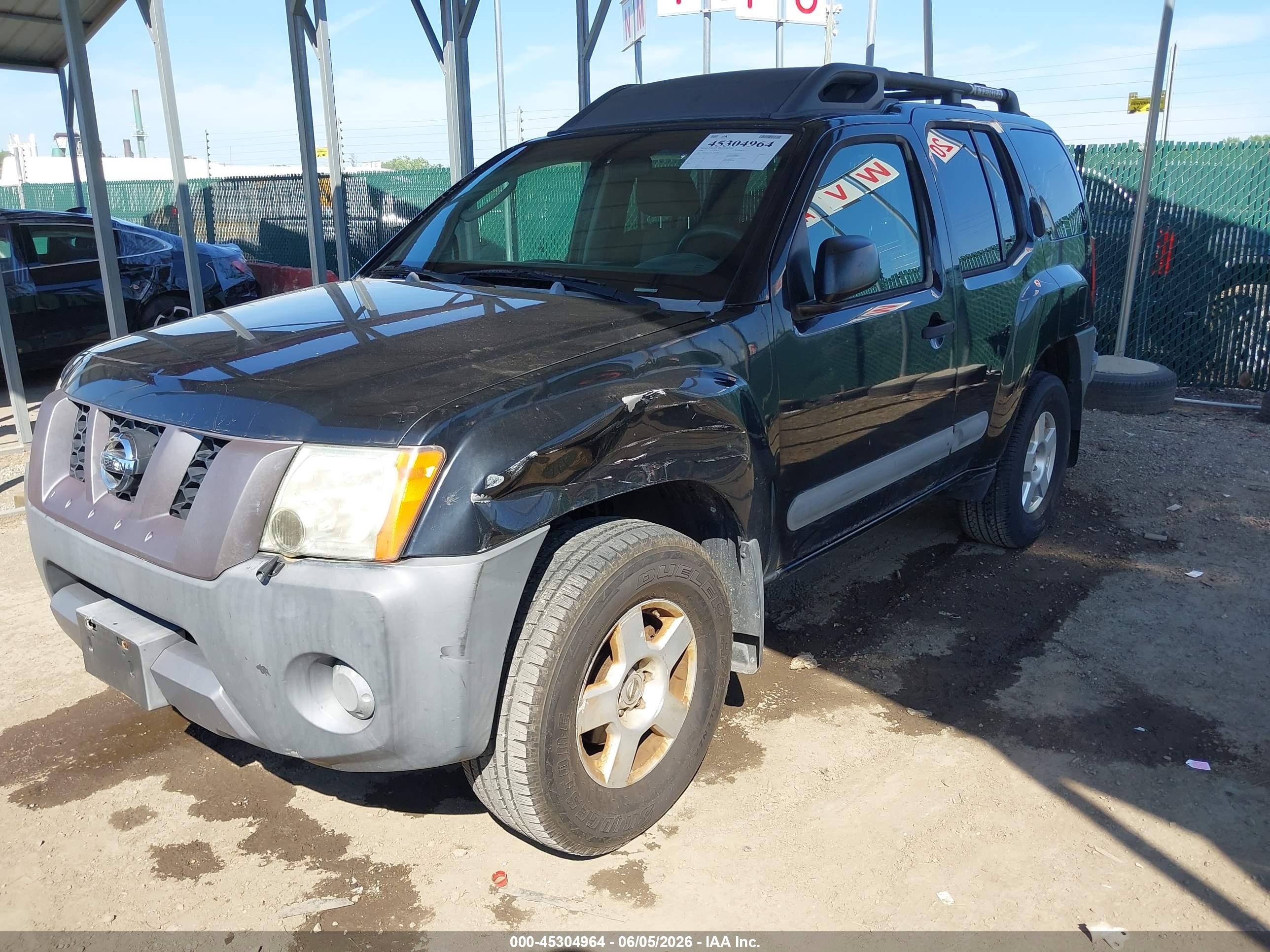 2006 Nissan Xterra S Black vin: 5N1AN08W06C554348