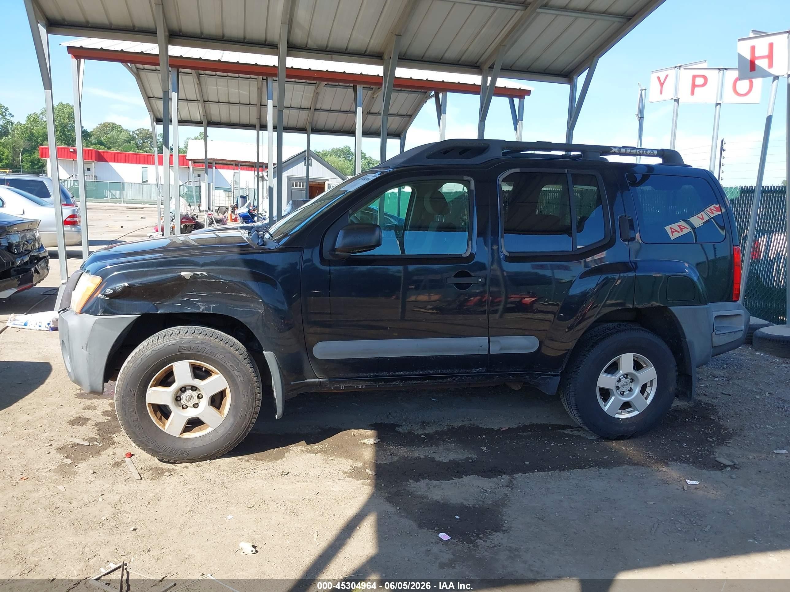 2006 Nissan Xterra S Black vin: 5N1AN08W06C554348
