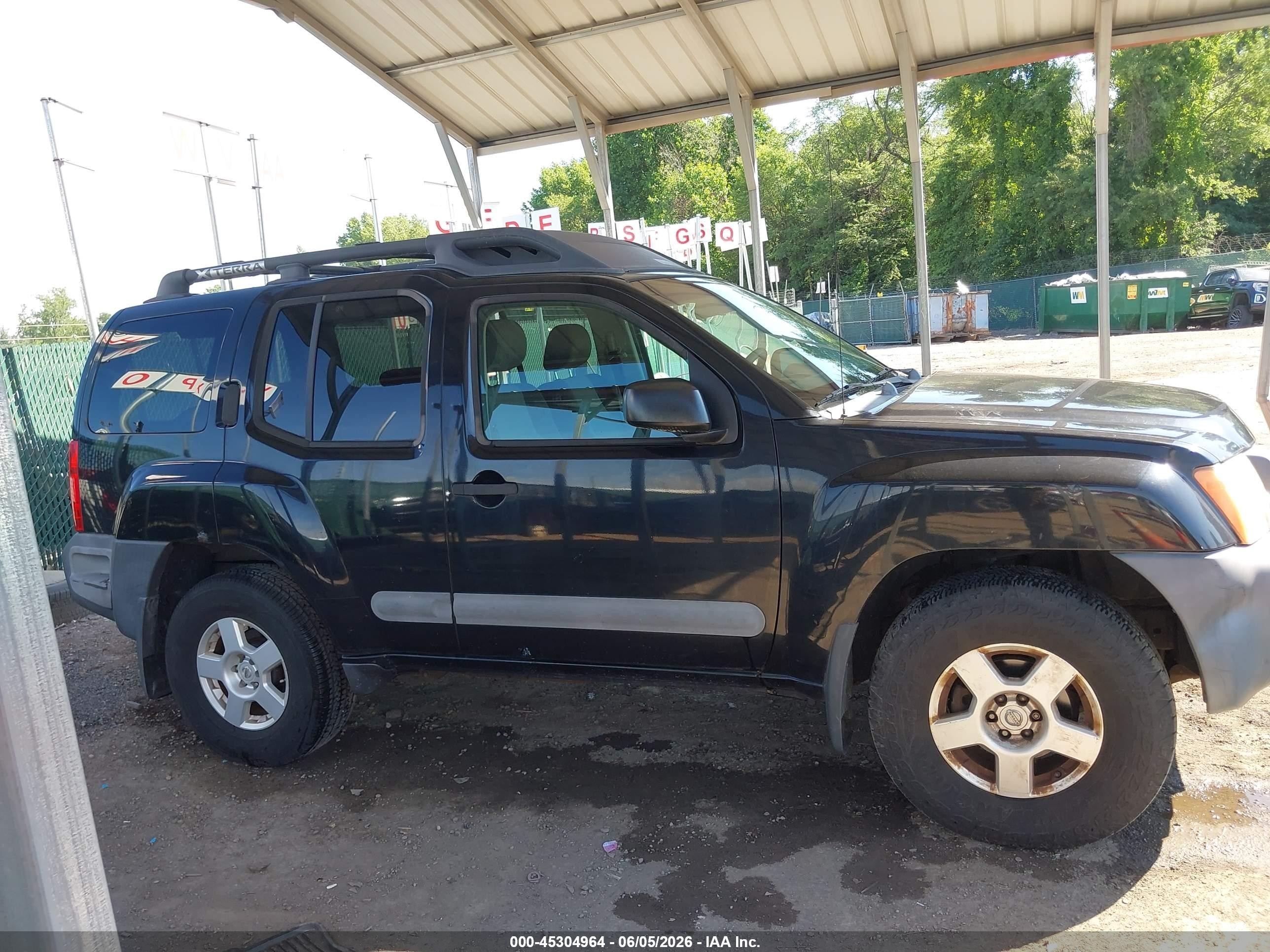2006 Nissan Xterra S Black vin: 5N1AN08W06C554348