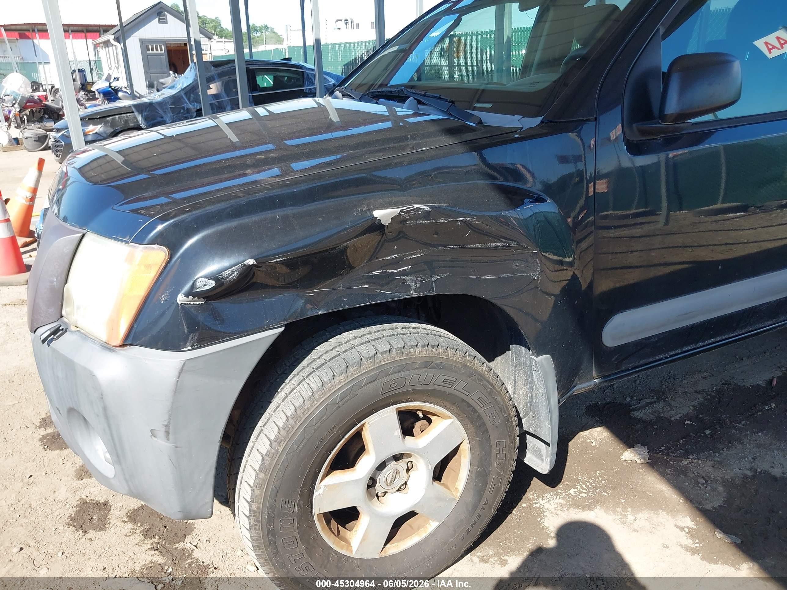 2006 Nissan Xterra S Black vin: 5N1AN08W06C554348