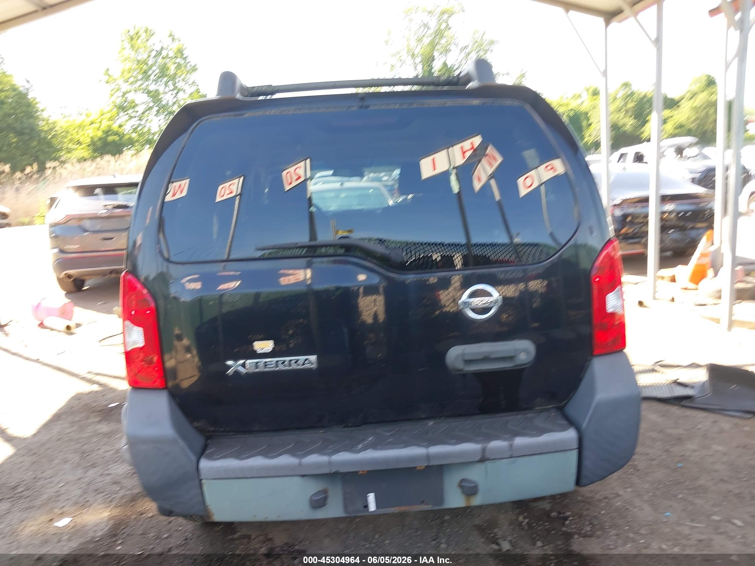 2006 Nissan Xterra S Black vin: 5N1AN08W06C554348