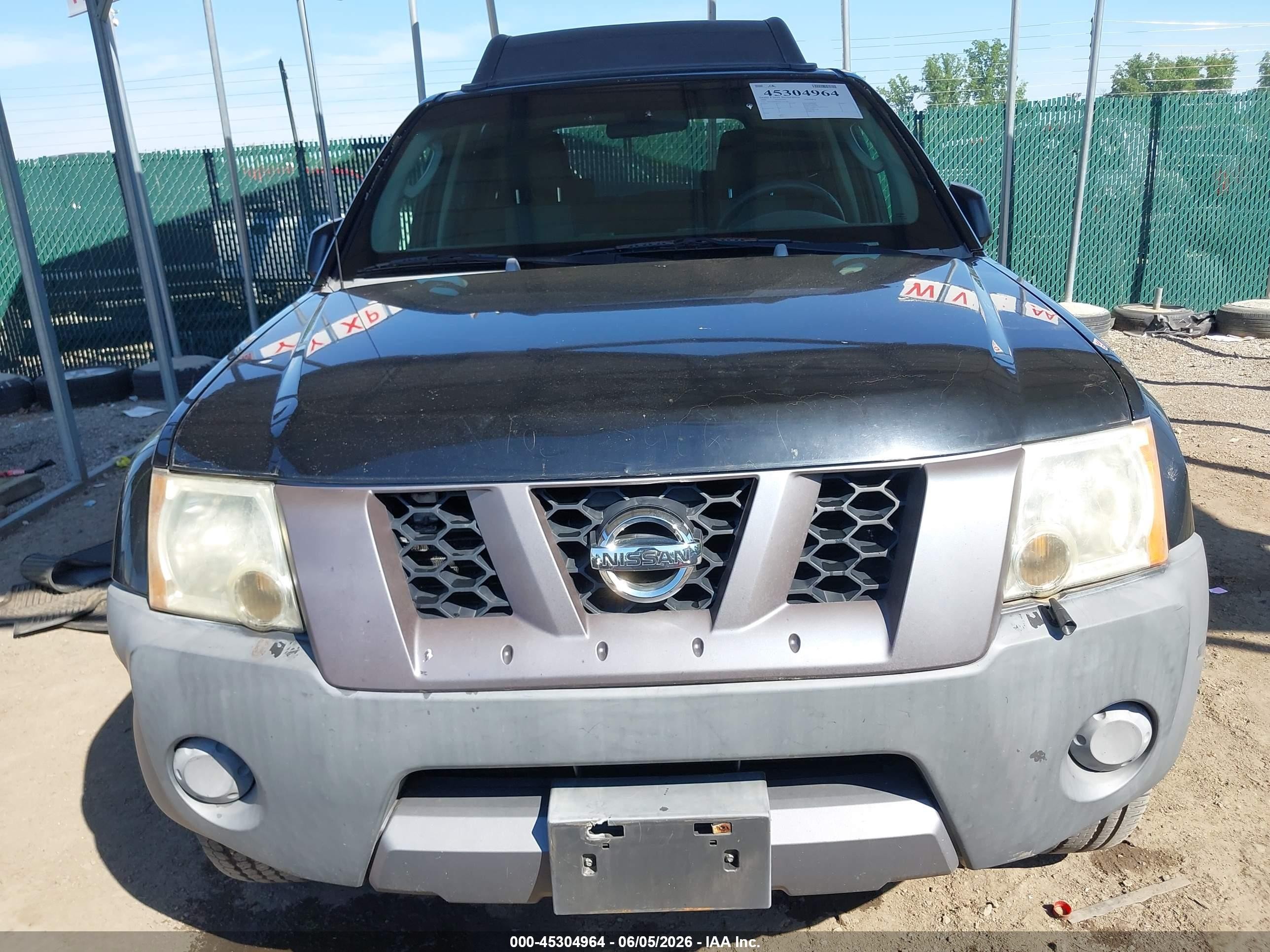 2006 Nissan Xterra S Black vin: 5N1AN08W06C554348