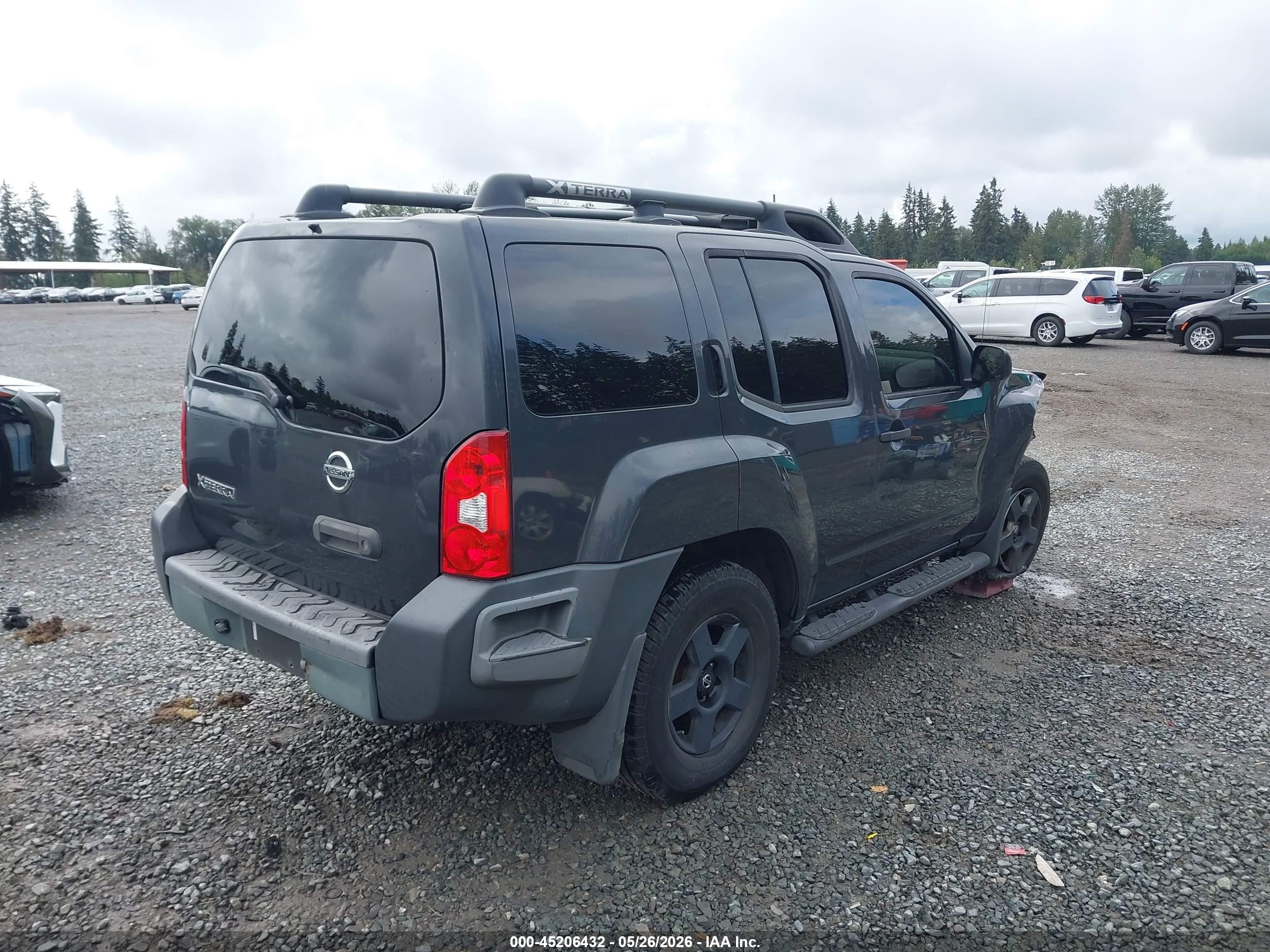 2007 Nissan Xterra S Gray vin: 5N1AN08W07C540306