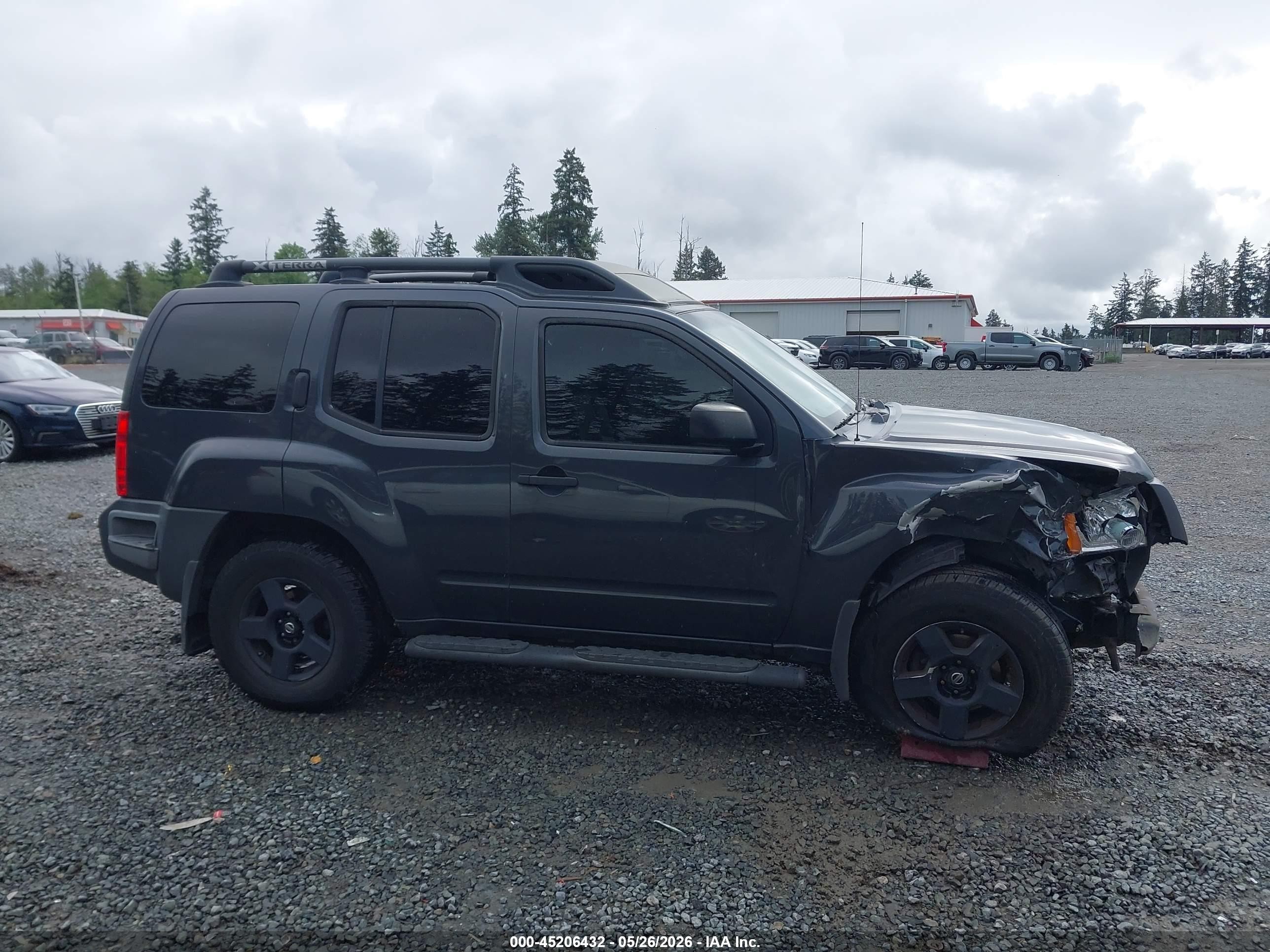 2007 Nissan Xterra S Gray vin: 5N1AN08W07C540306