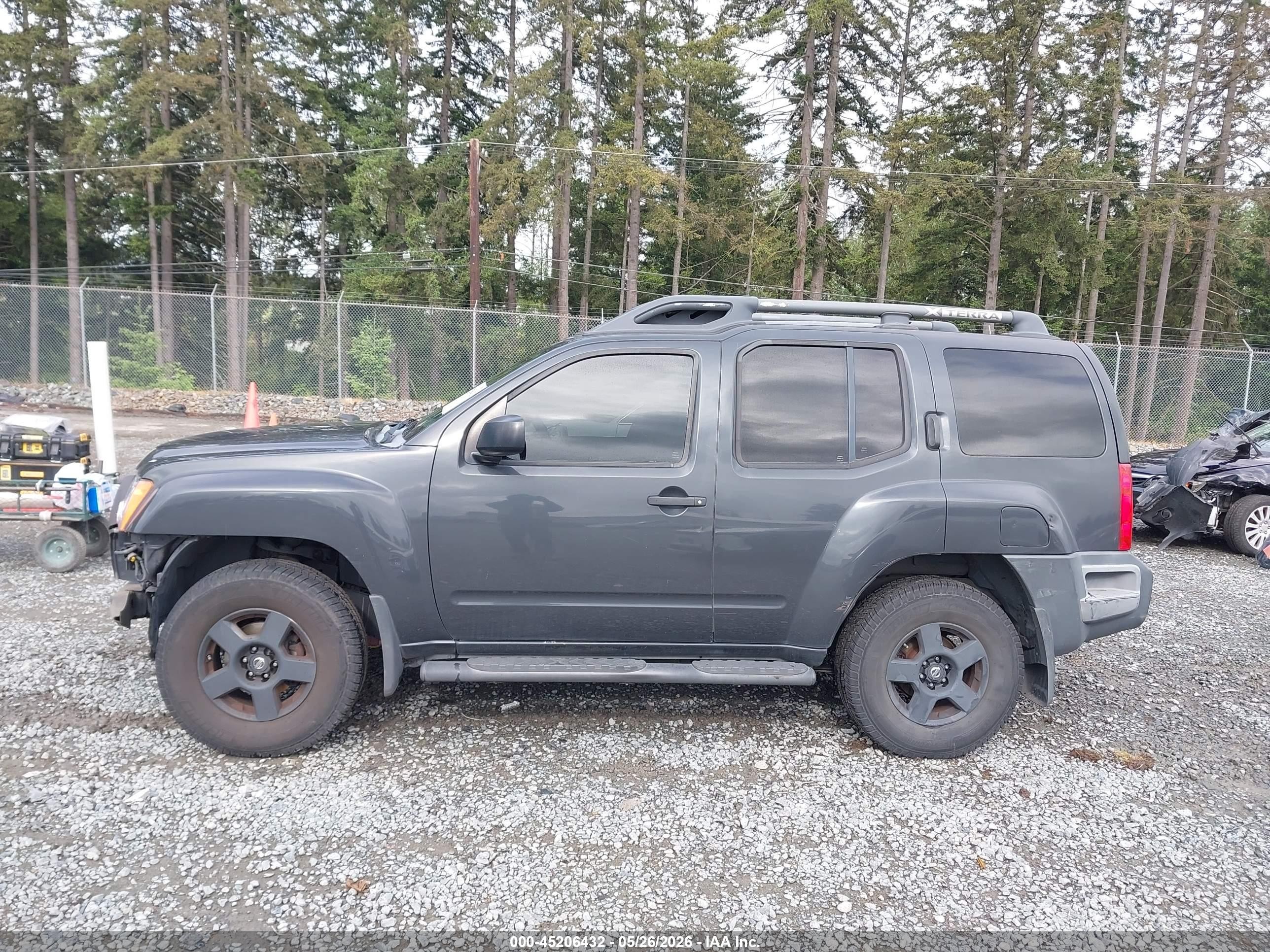 2007 Nissan Xterra S Gray vin: 5N1AN08W07C540306