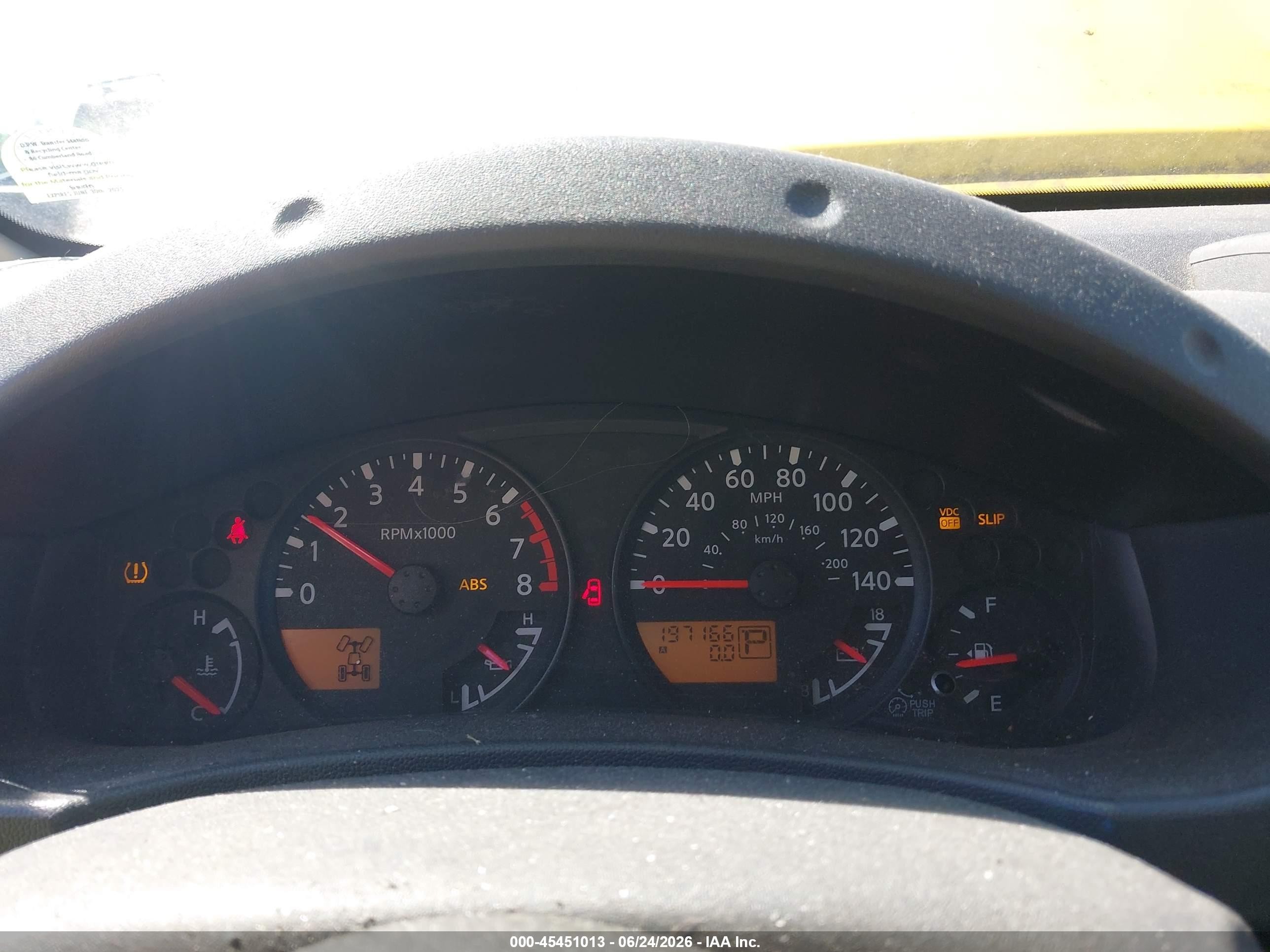 2007 Nissan Xterra X Yellow vin: 5N1AN08W07C545859