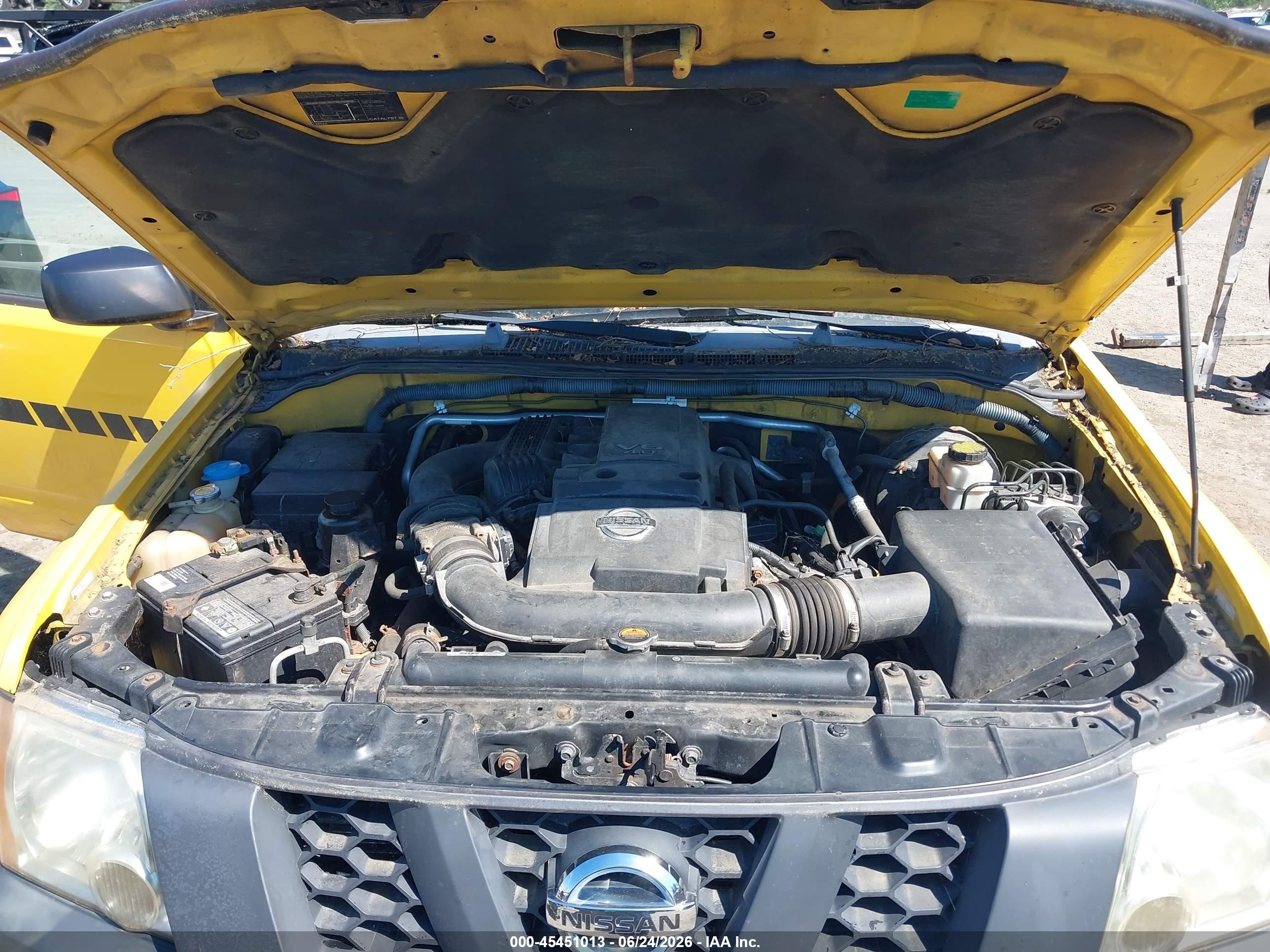 2007 Nissan Xterra X Yellow vin: 5N1AN08W07C545859