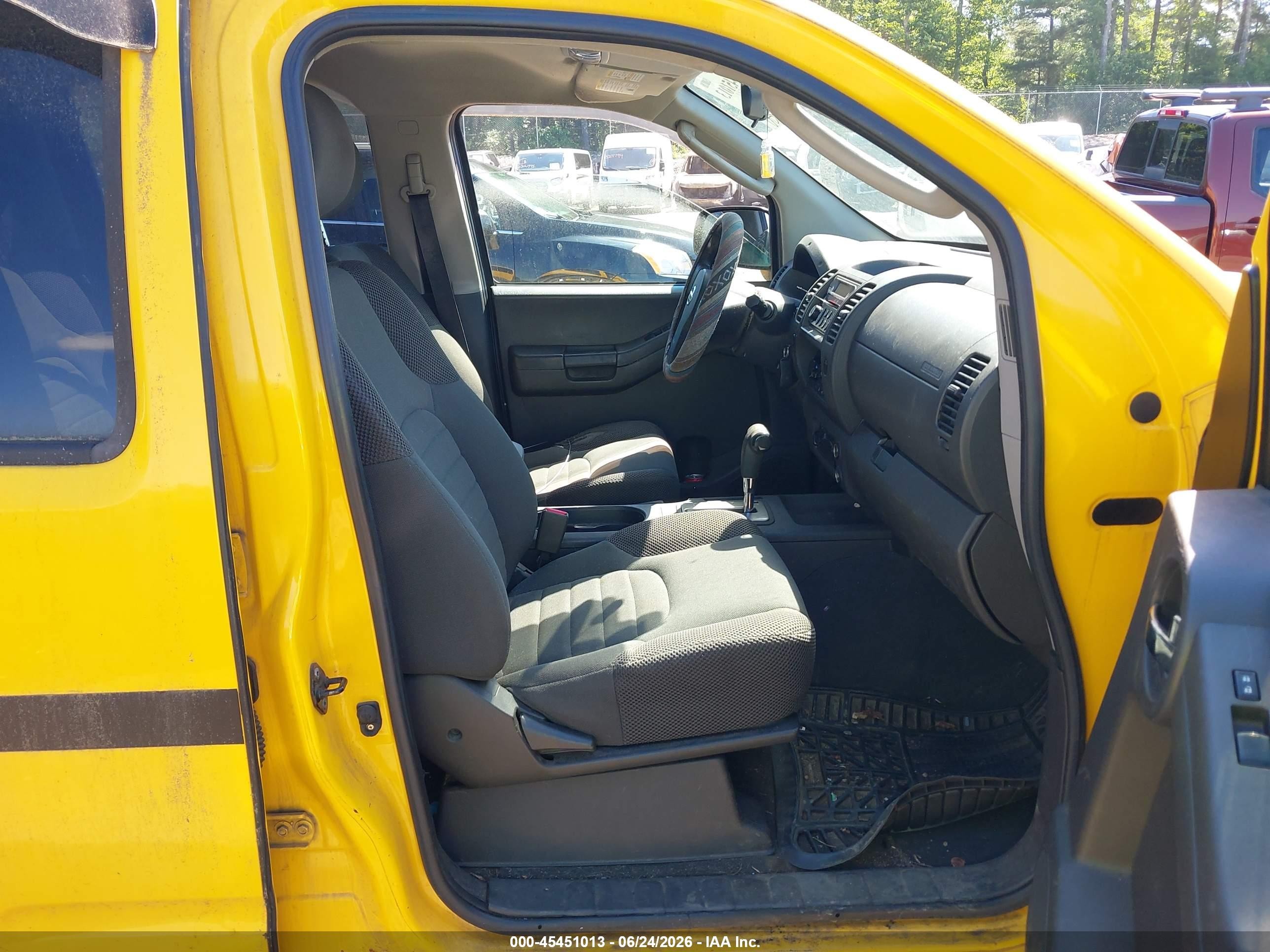 2007 Nissan Xterra X Yellow vin: 5N1AN08W07C545859