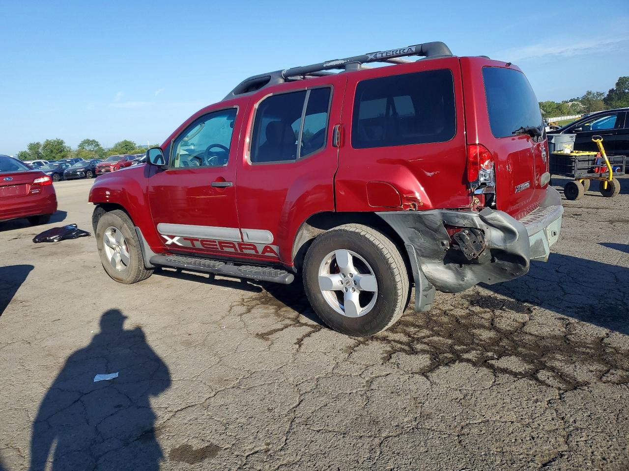 2006 Nissan Xterra X Red vin: 5N1AN08W16C508236