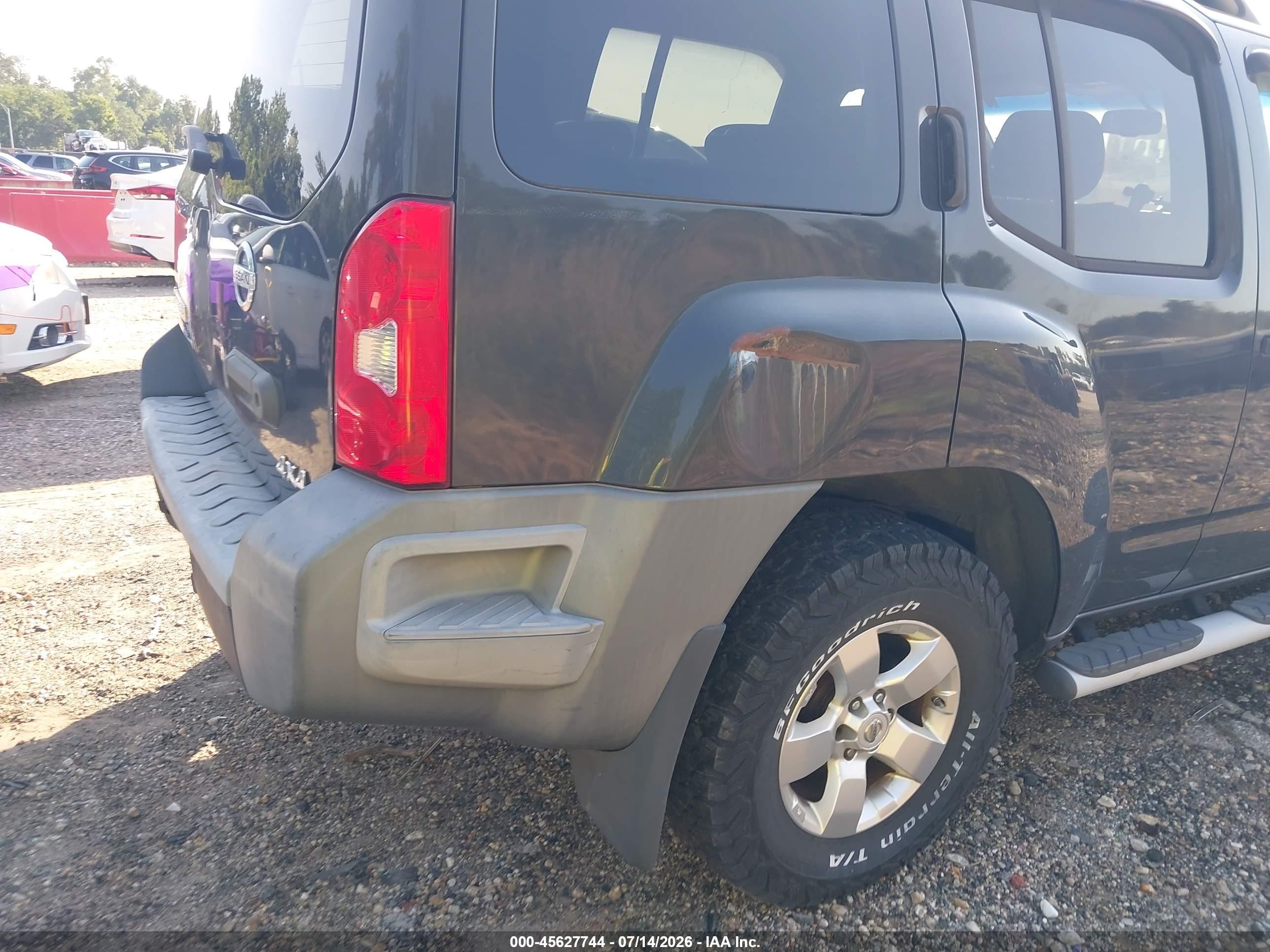 2009 Nissan Xterra S Gray vin: 5N1AN08W19C511075