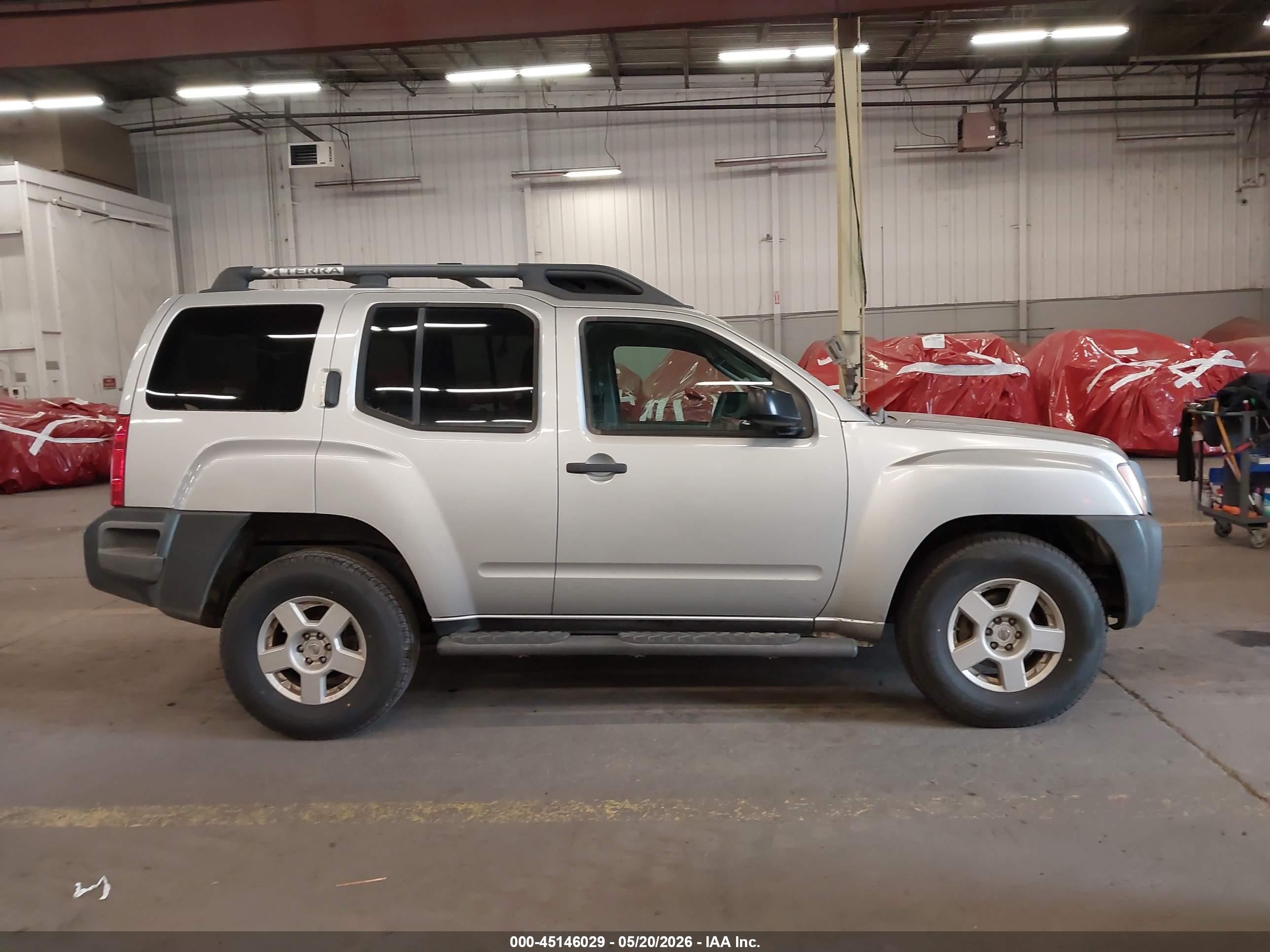 2006 Nissan Xterra S Silver vin: 5N1AN08W26C523148