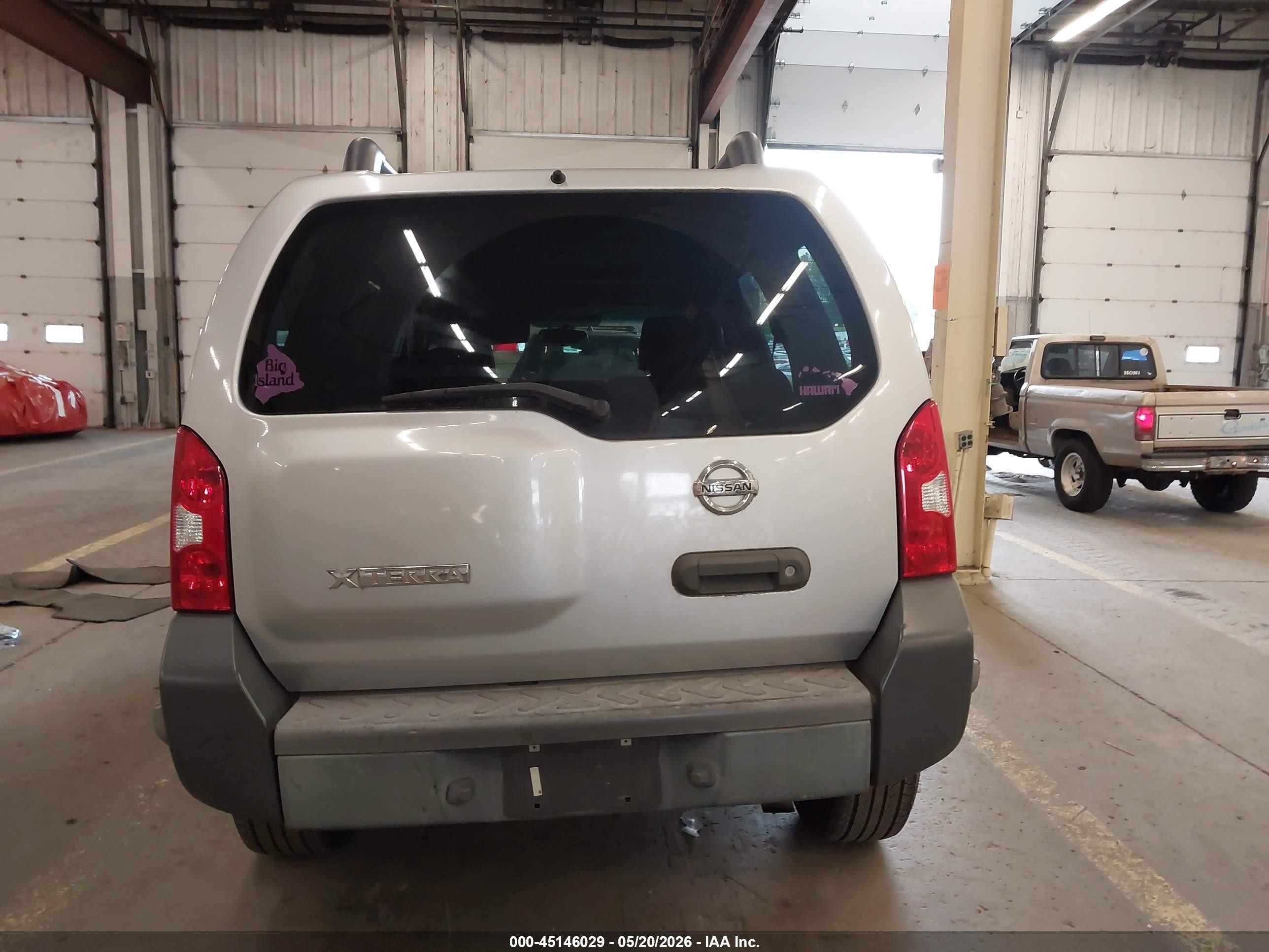 2006 Nissan Xterra S Silver vin: 5N1AN08W26C523148