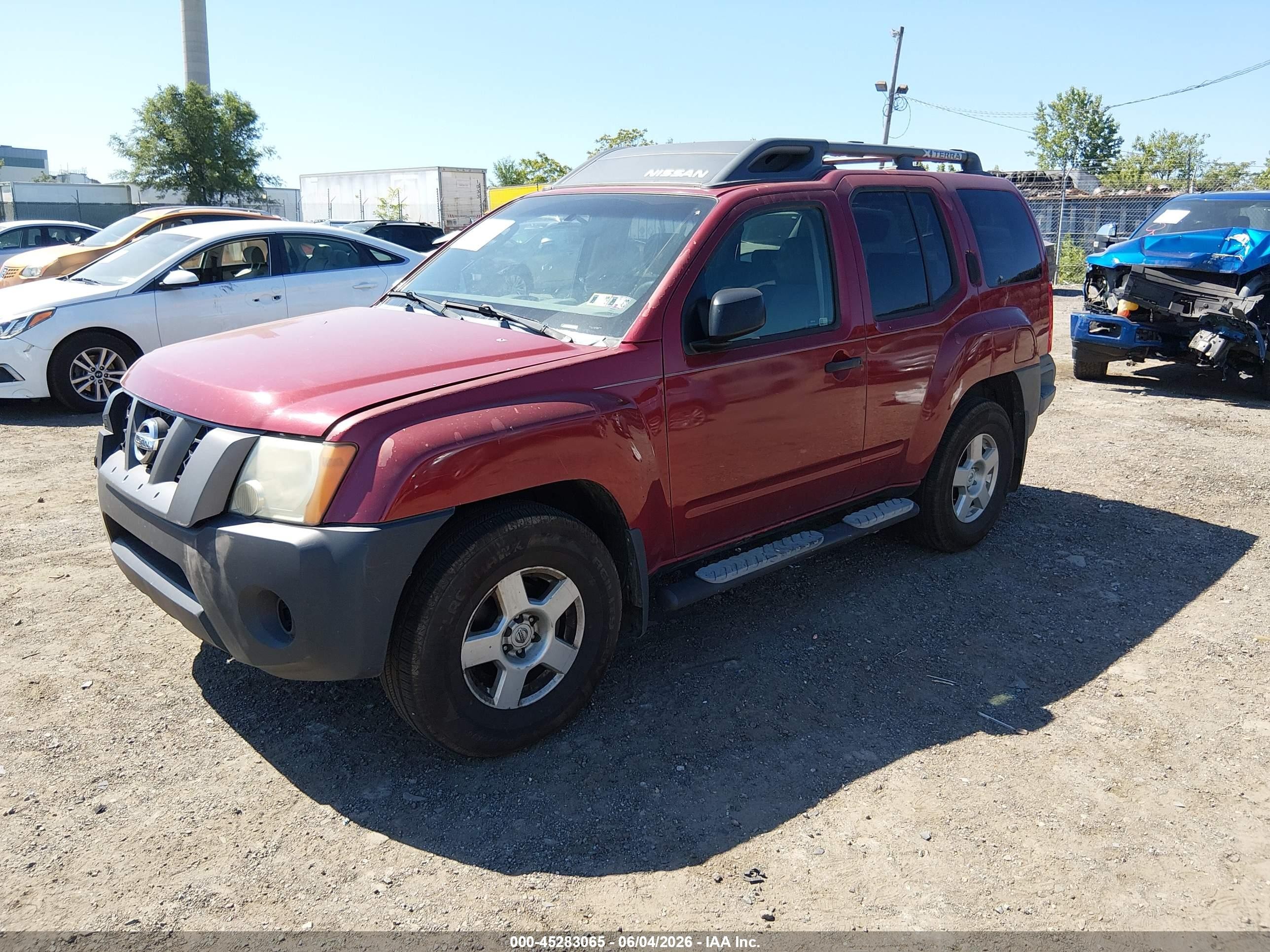 2008 Nissan Xterra S Red vin: 5N1AN08W28C528675